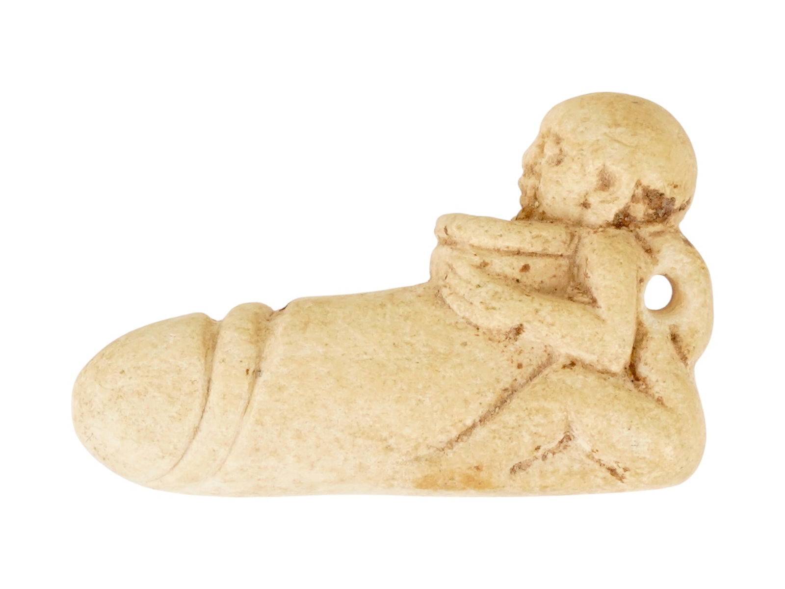 ANCIENT LATE PERIOD EGYPTIAN STONE EROTIC PENDANT (1 of 4)