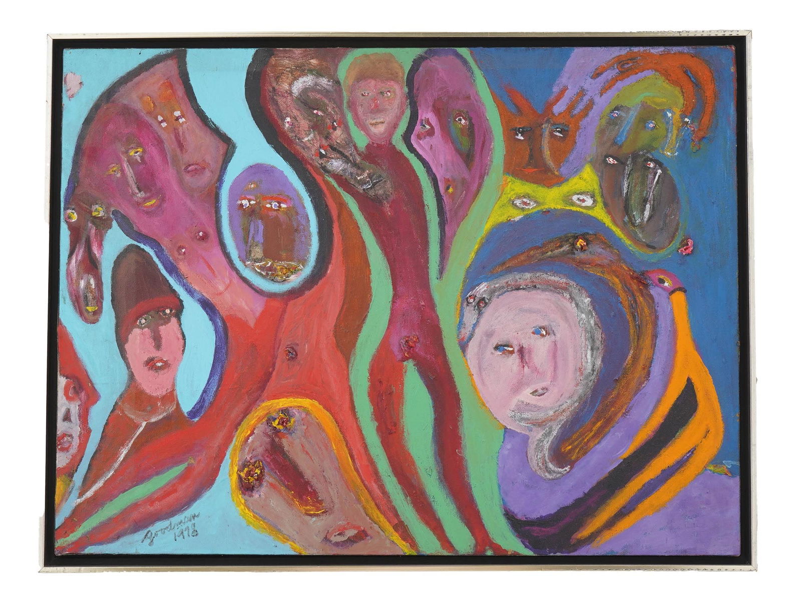 AMERICAN OIL PAINTING BY HERMAN AND ESTELLE GOODMAN (1 of 4)