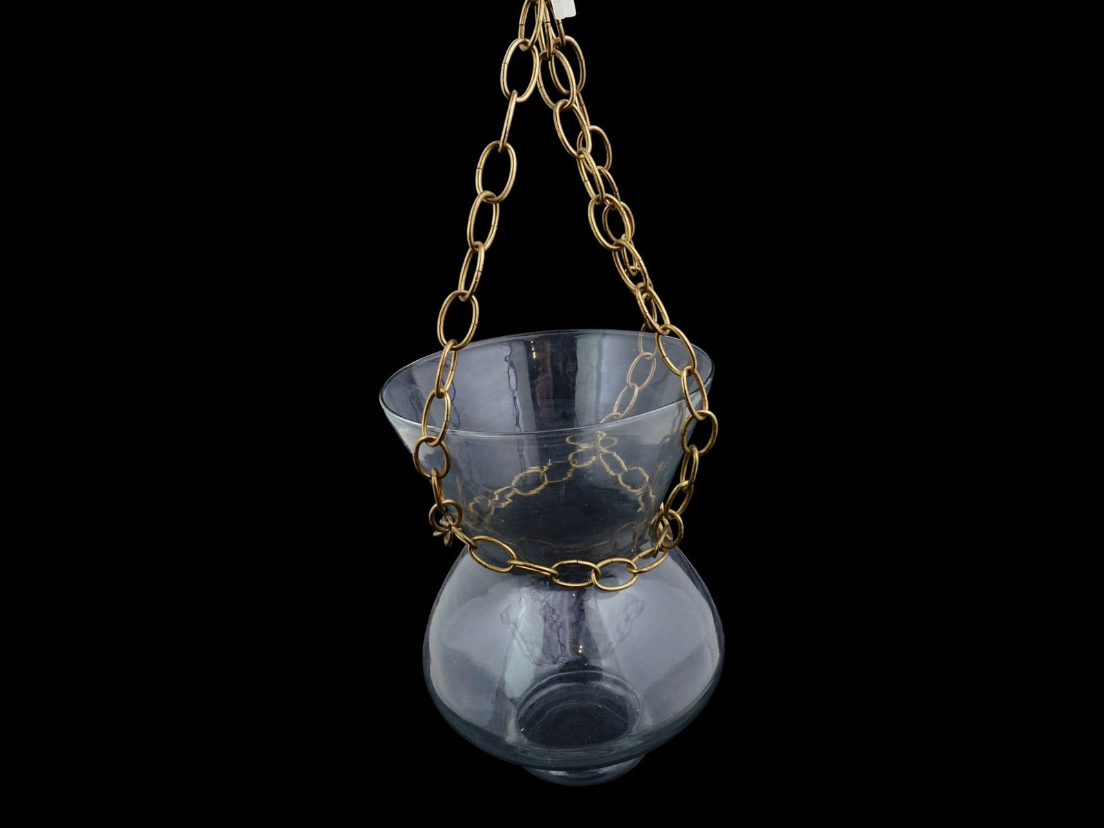 VINTAGE TRANSPARENT GLASS MOSQUE LAMP (1 of 8)