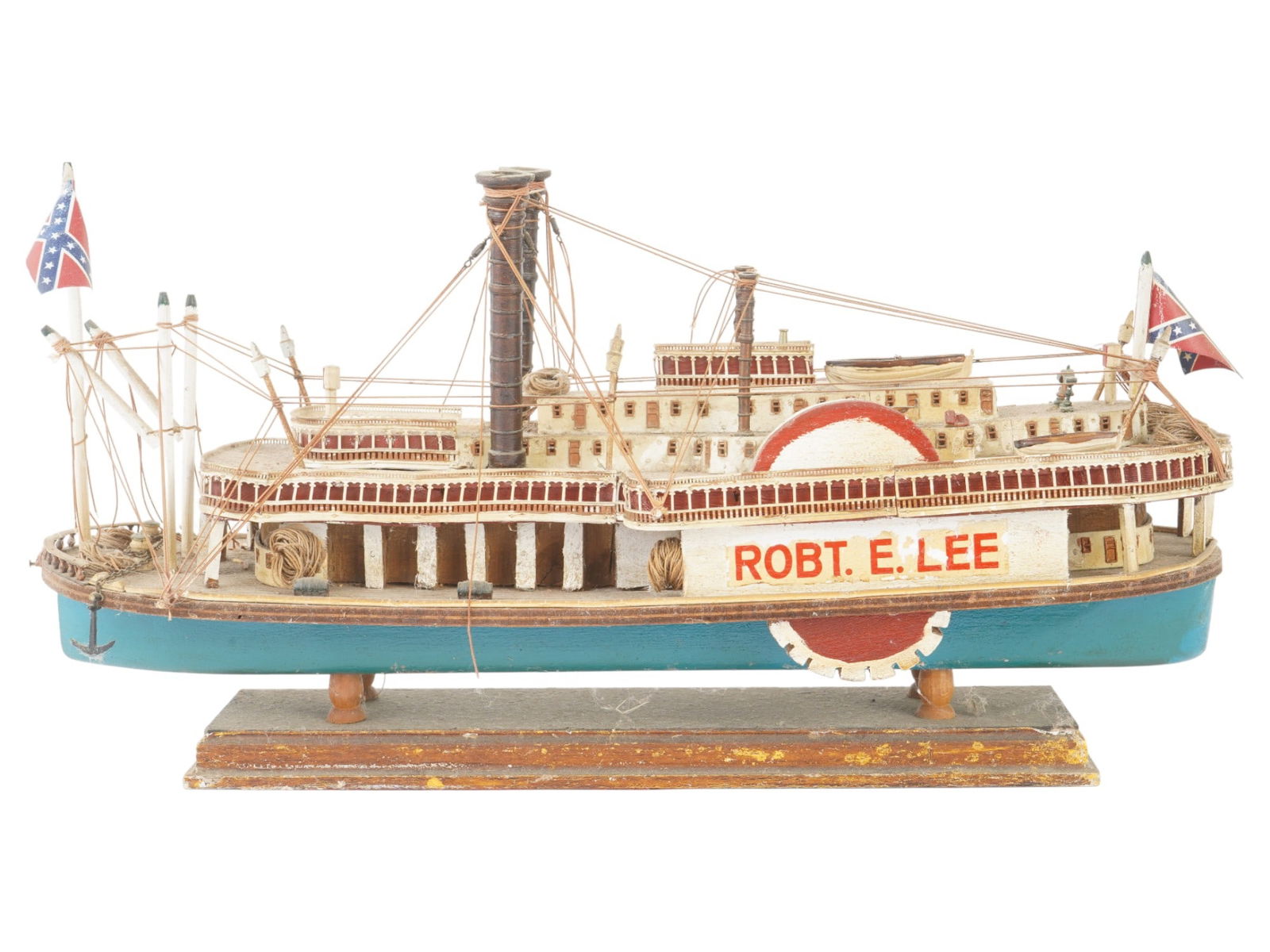 ROBERT E LEE MODEL PADDLE WHEEL STEAMER IN ORIGINAL CASE - 4