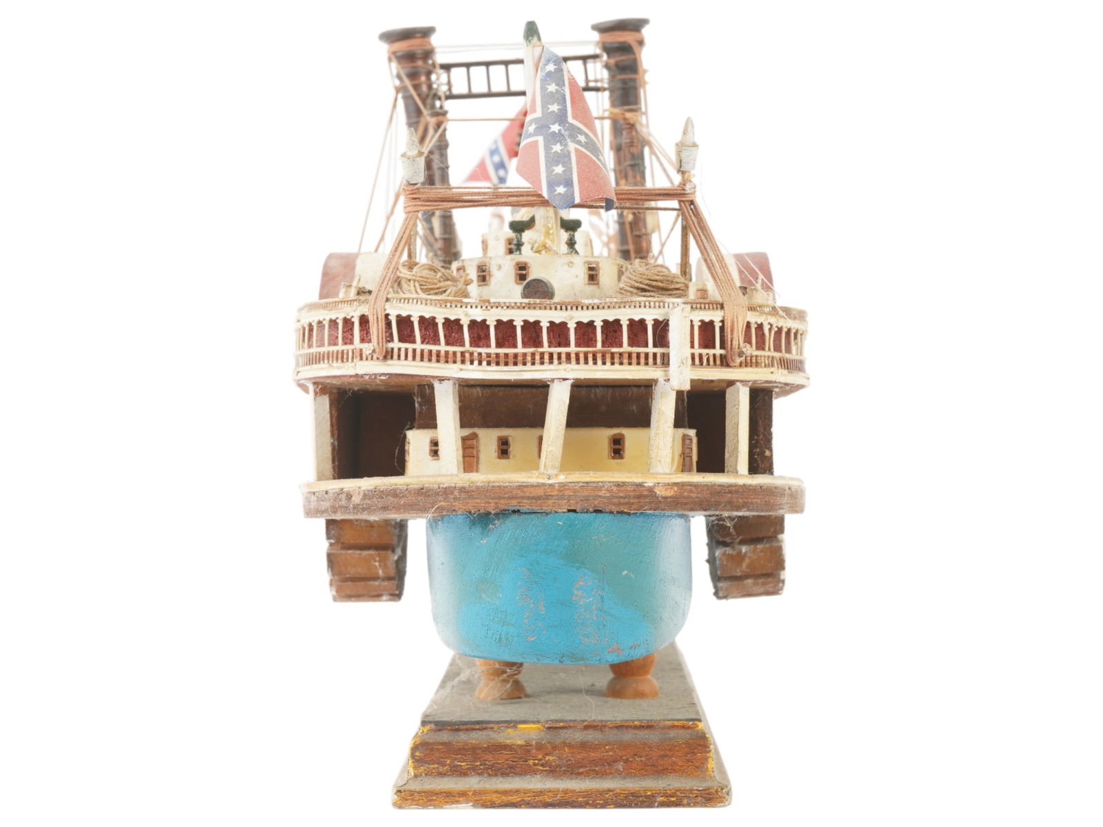 ROBERT E LEE MODEL PADDLE WHEEL STEAMER IN ORIGINAL CASE - 5