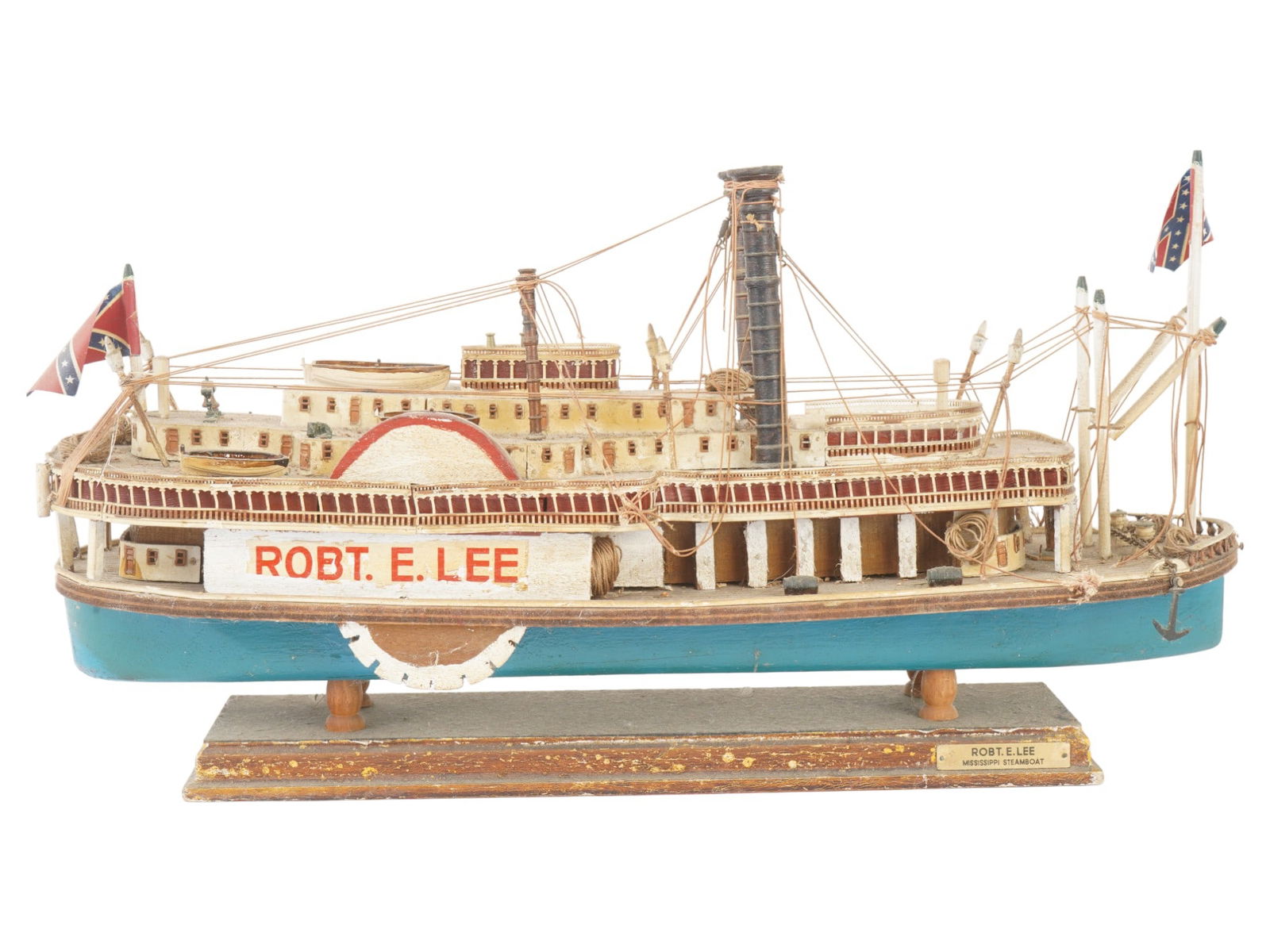 ROBERT E LEE MODEL PADDLE WHEEL STEAMER IN ORIGINAL CASE - 8