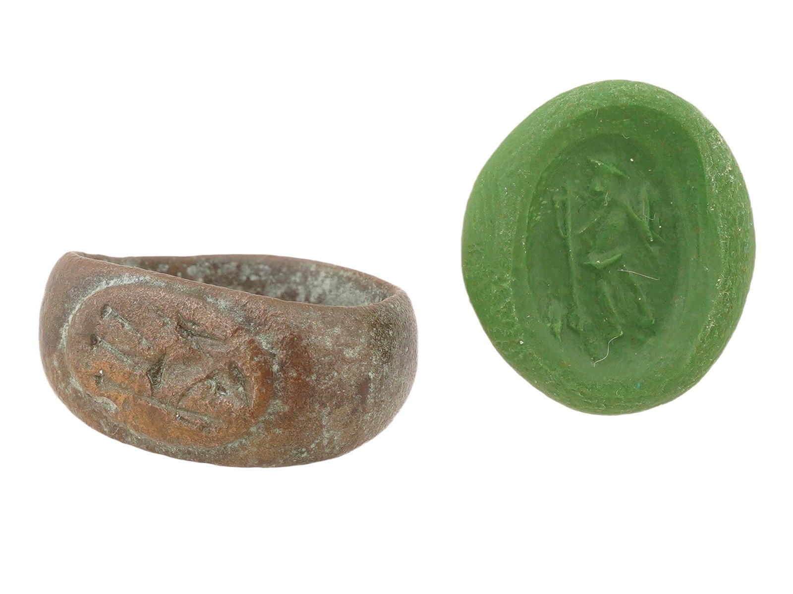 ANCIENT GRECO ROMAN BRONZE RING 300 BC TO 100 AD (1 of 7)