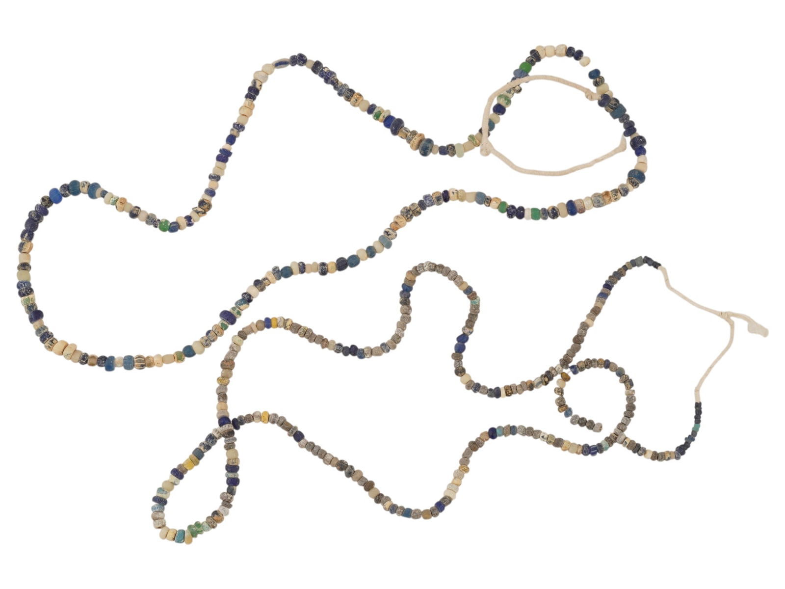 LOT OF ANCIENT ROMAN GLASS BEAD NECKLACES 100 TO 300 AD (1 of 3)