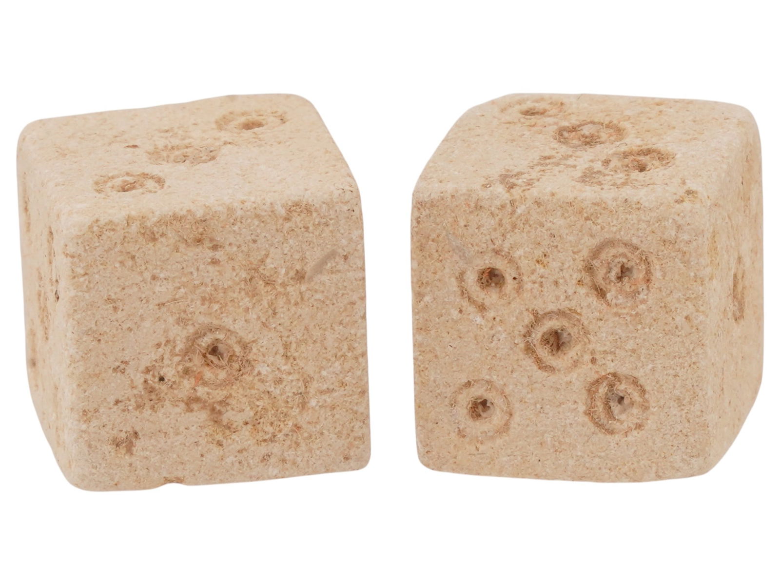 PAIR OF LARGE ANCIENT ROMAN STONE DICE 100 TO 300 AD (1 of 5)