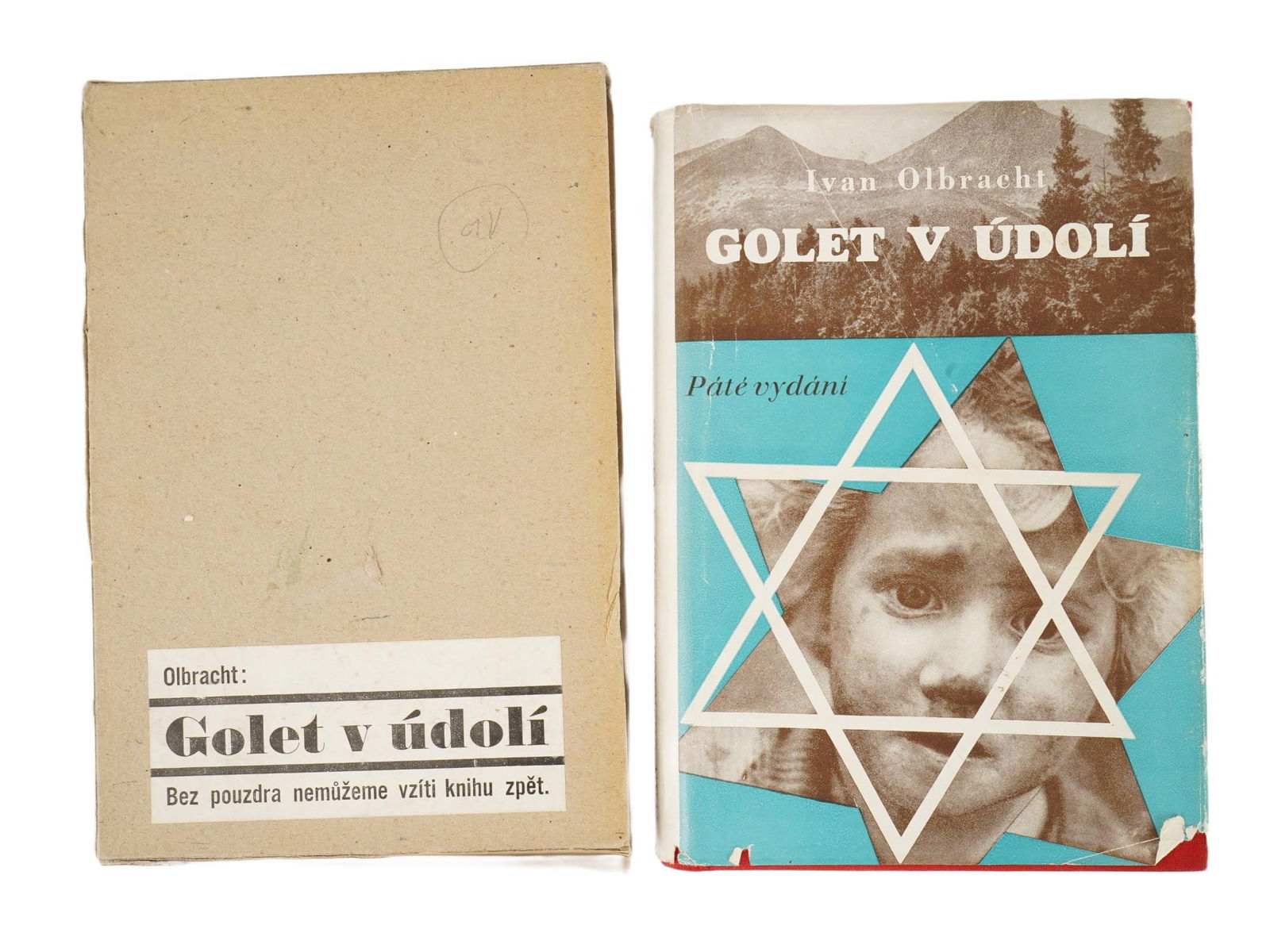 JUDAICA CZECH BOOK BY IVAN OLBRACHT ILLUSTRATED TOYEN: The fifth edition of the book, Golet in the Valley, Golet v Udoli, written by the Czech writer Ivan Olbracht. A collection of three stories, The Event in the Mikveh, The Miracle with Yulcha, and About