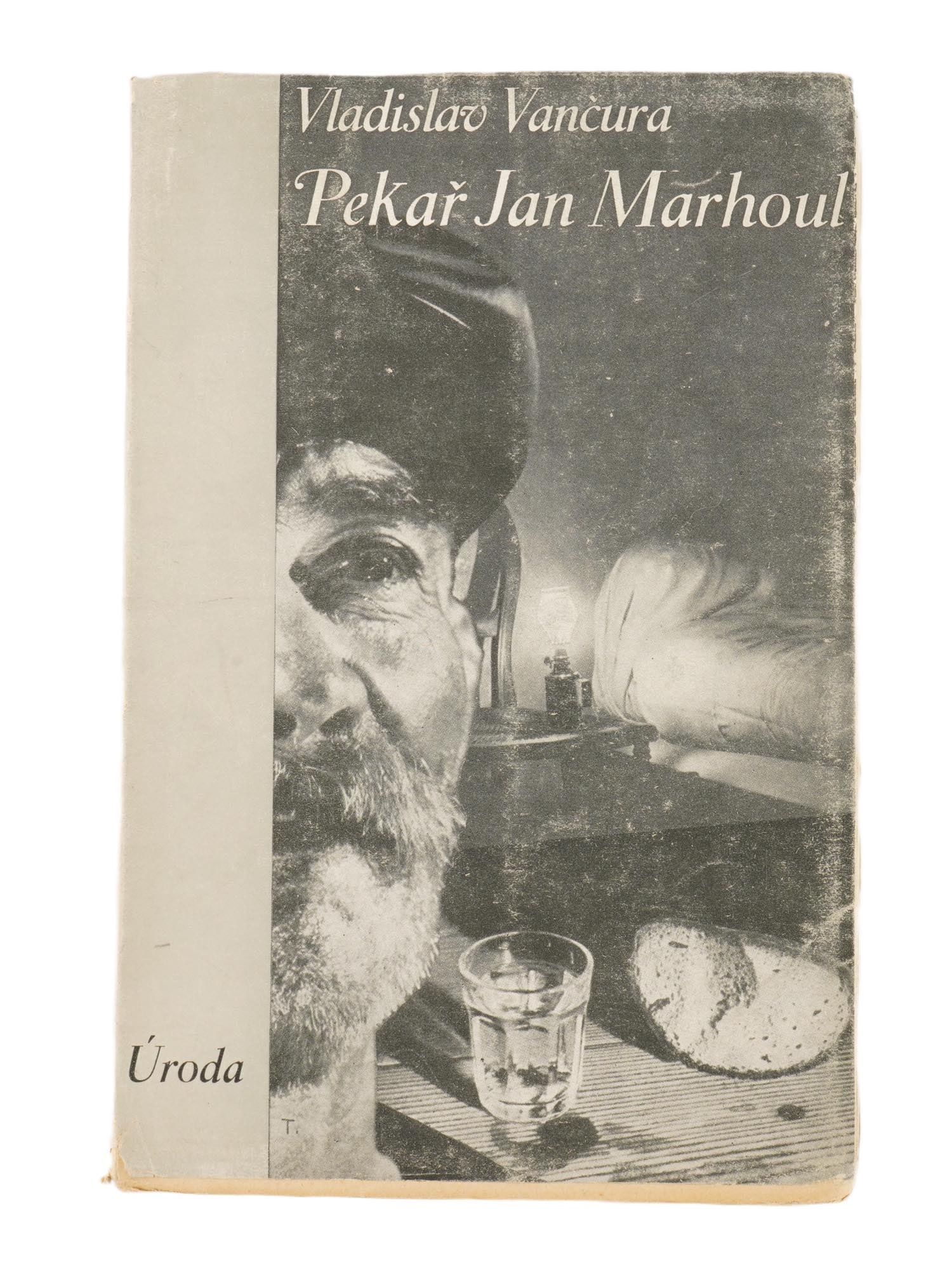 VINTAGE CZECH NOVEL BOOK BY VLADISLAV VANCURA: A vintage Czech novel book by Vladislav Vancura, titled Pekar Jan Marhoul. Vladislav Vancura 1891 to 1942 was a titan of 20th-century Czech literature, celebrated as the heart of the Czech avant-garde
