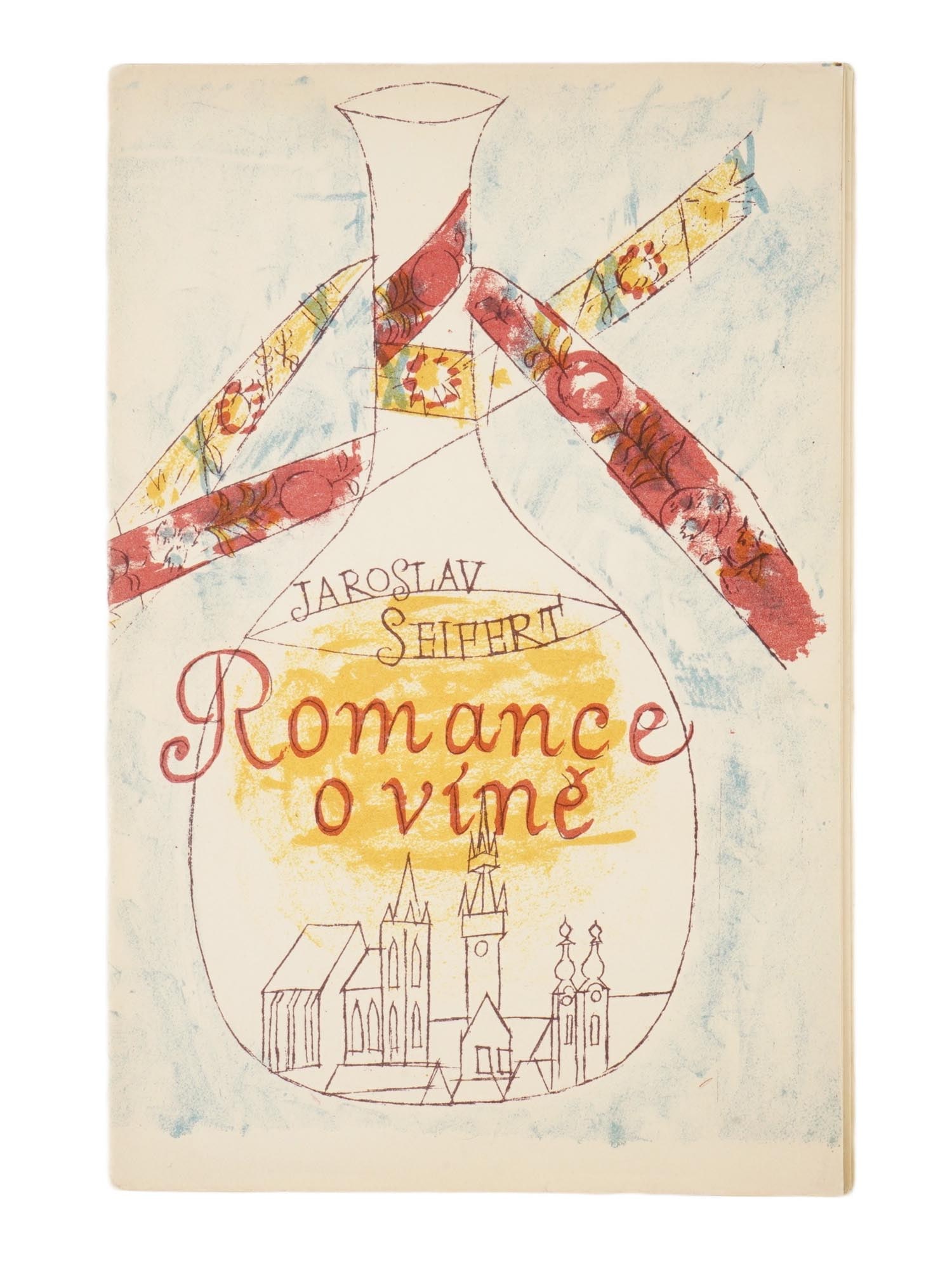 CZECH NOVEL BOOK ROMANCE O VINE BY JAROSLAV SEIFERT 1948: A Czech novel book by Jaroslav Seifert, titled Romance o vine. Jaroslav Seifert, 1901 to 1986 was a world-renowned Czech poet, writer, and journalist. He was a key figure in the avant-garde Devetsil m