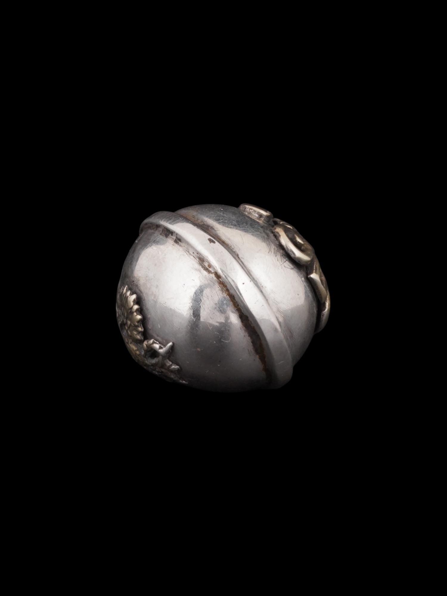 RUSSIAN SILVER IMPERIAL PRESENTATION EASTER EGG PENDANT - 4