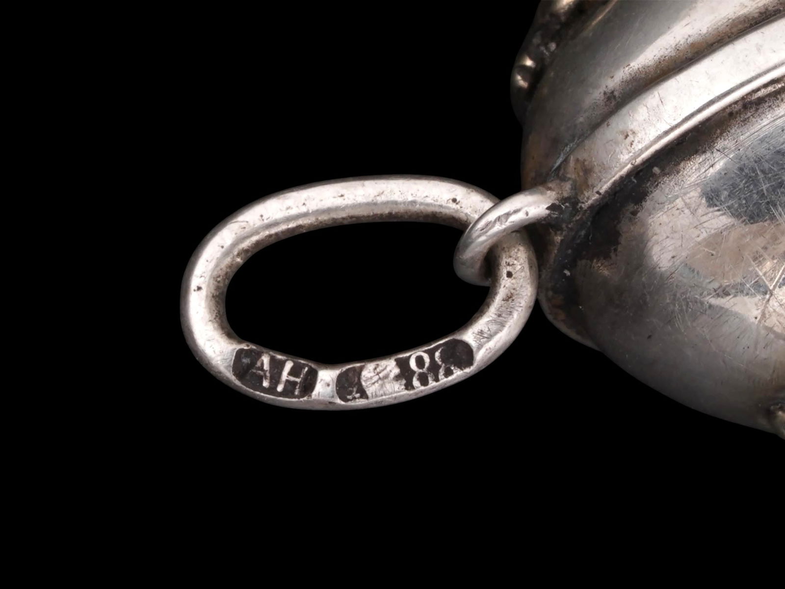 RUSSIAN SILVER IMPERIAL PRESENTATION EASTER EGG PENDANT - 5