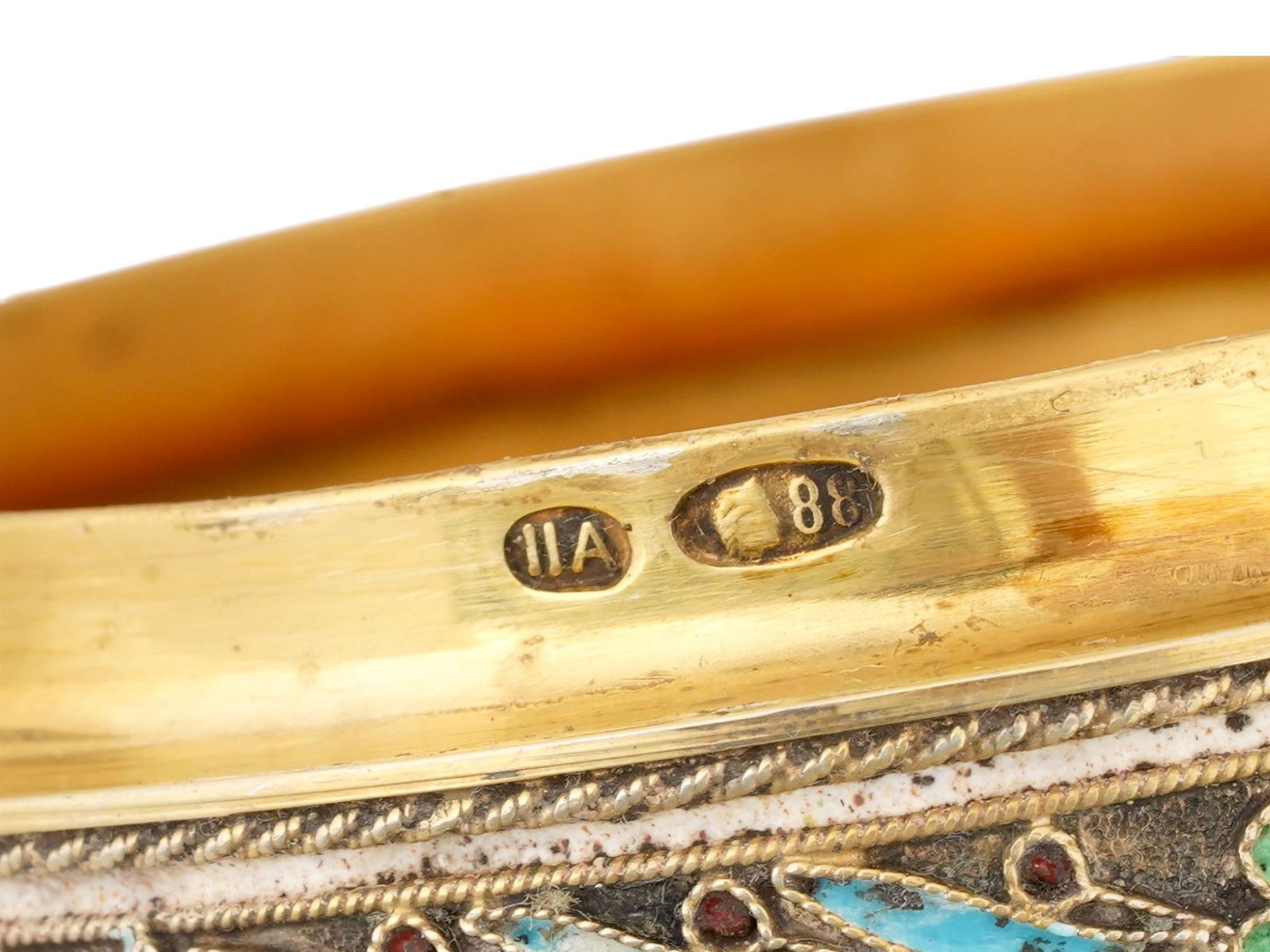 LARGE RUSSIAN SILVER CLOISONNE ENAMEL EASTER EGG - 6