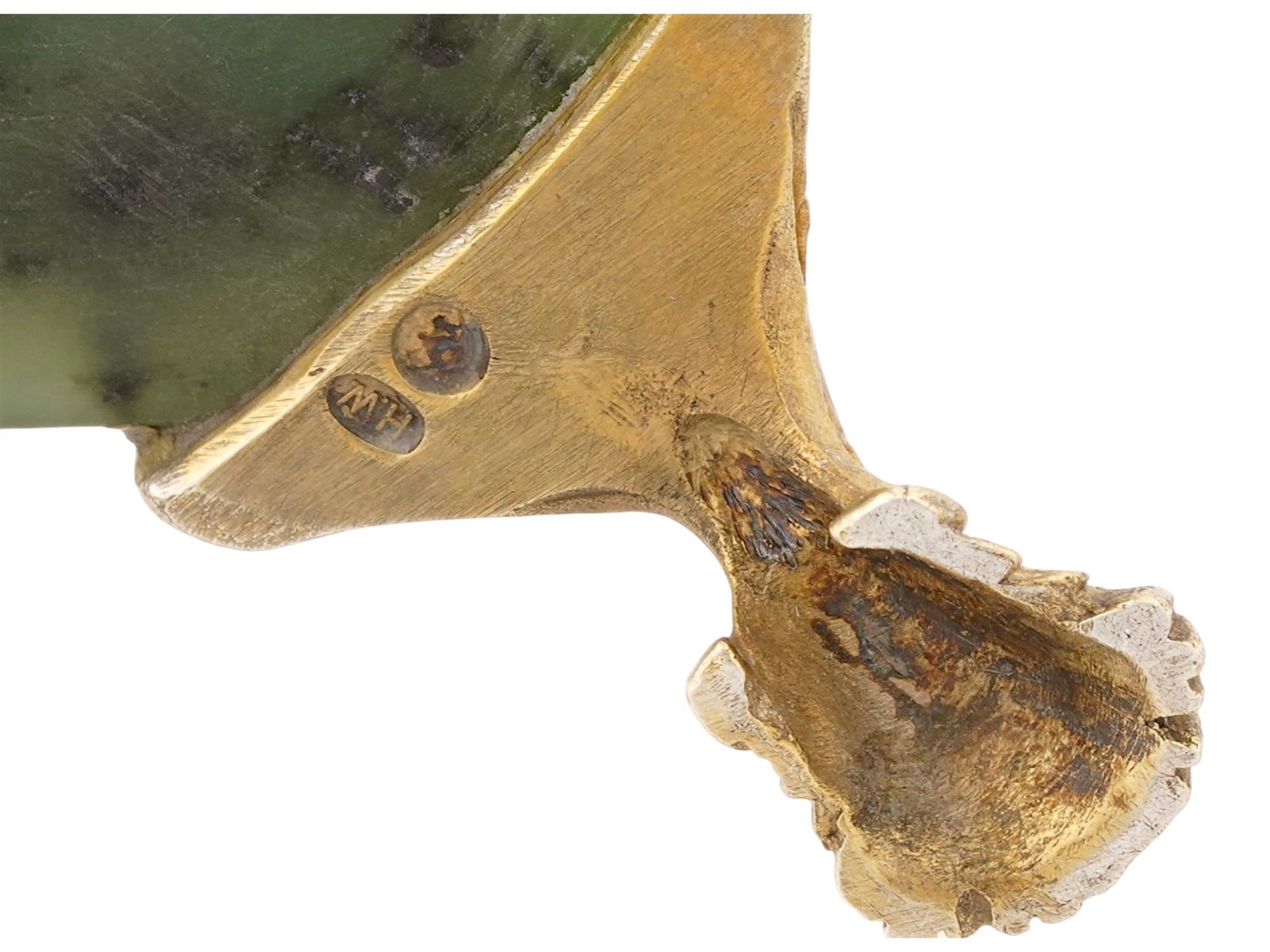 RUSSIAN SILVER ENAMEL EASTER EGG SAMOVAR ON A JADE BASE - 10