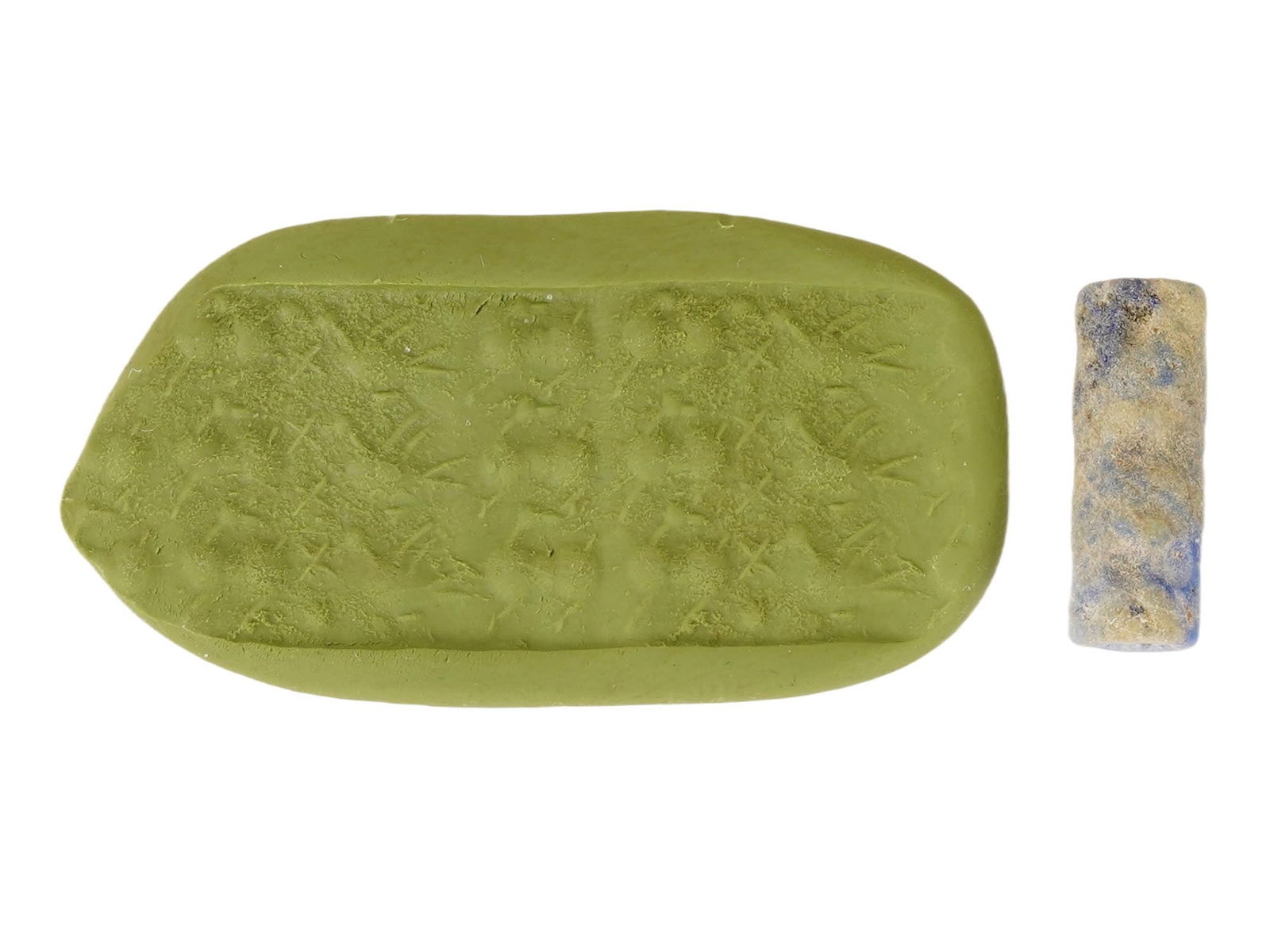 RARE ANCIENT WESTERN ASIATIC LAPIS LAZULI SEAL BEAD (1 of 6)