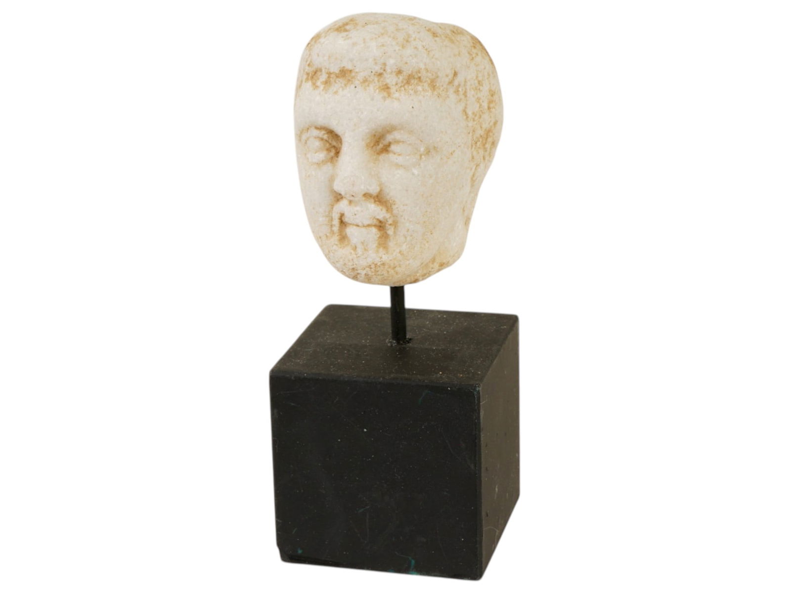 ANCIENT ROMAN MARBLE HEAD OF MAN 100 TO 300 AD (1 of 7)