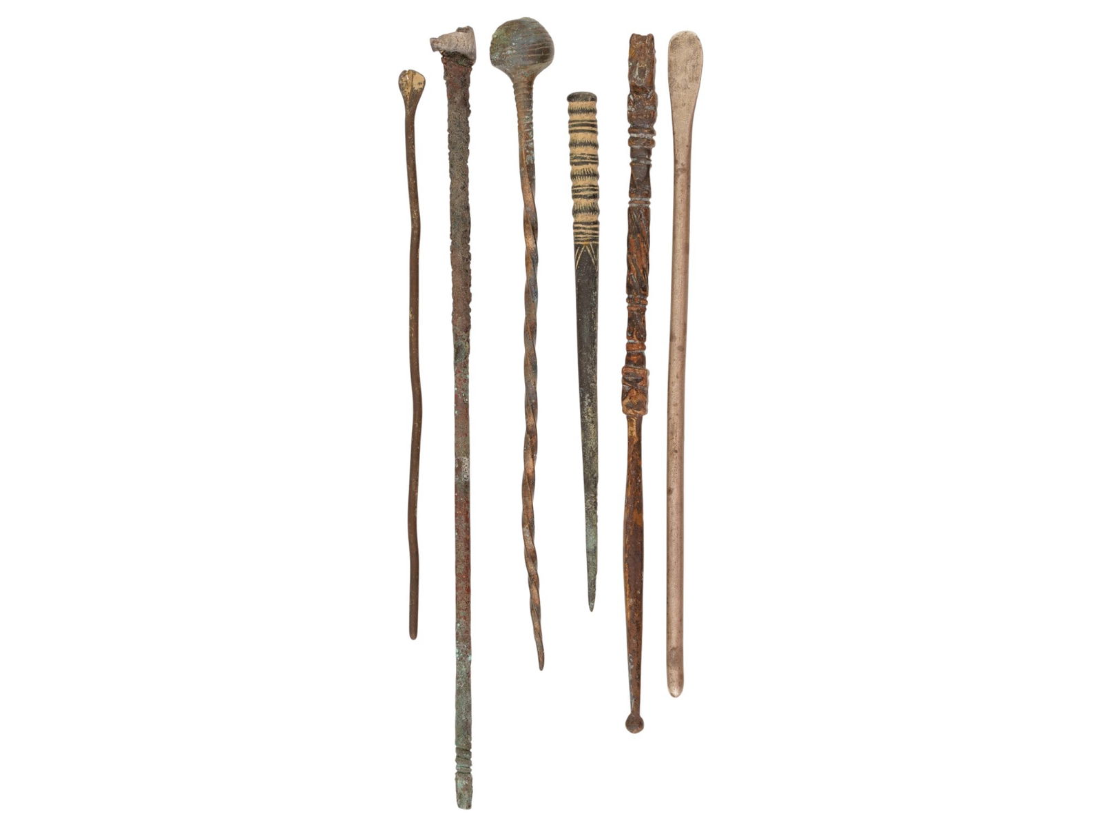 ANCIENT ROMAN EMPIRE BRONZE AND SILVER MEDICAL TOOLS (1 of 4)