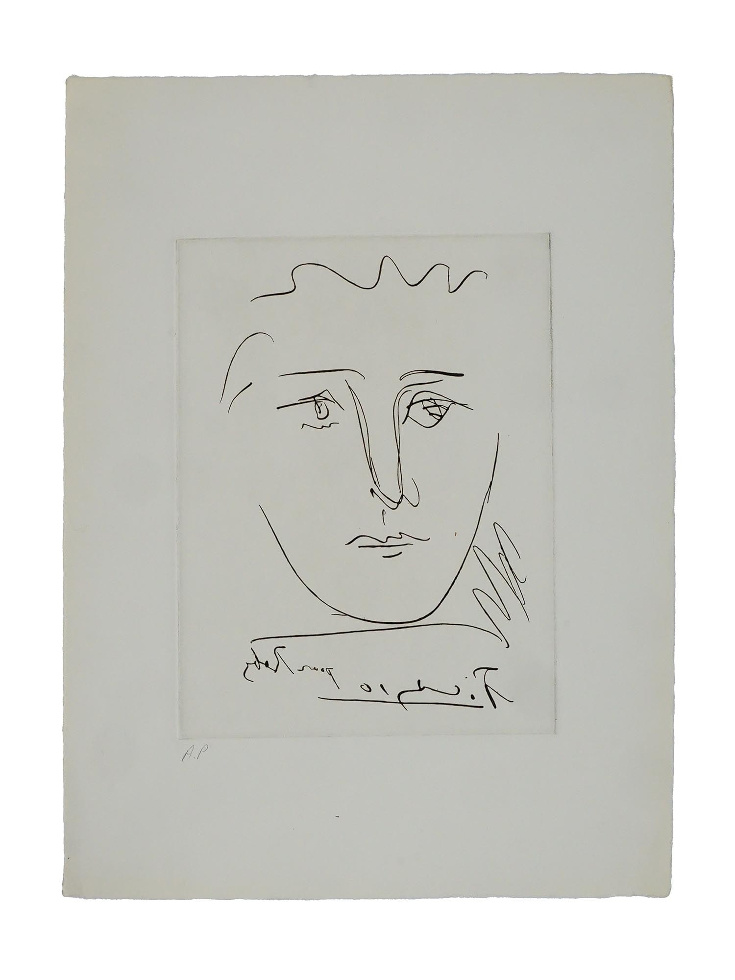 PABLO PICASSO ARTIST PROOF LTD PORTRAIT ETCHING (1 of 6)
