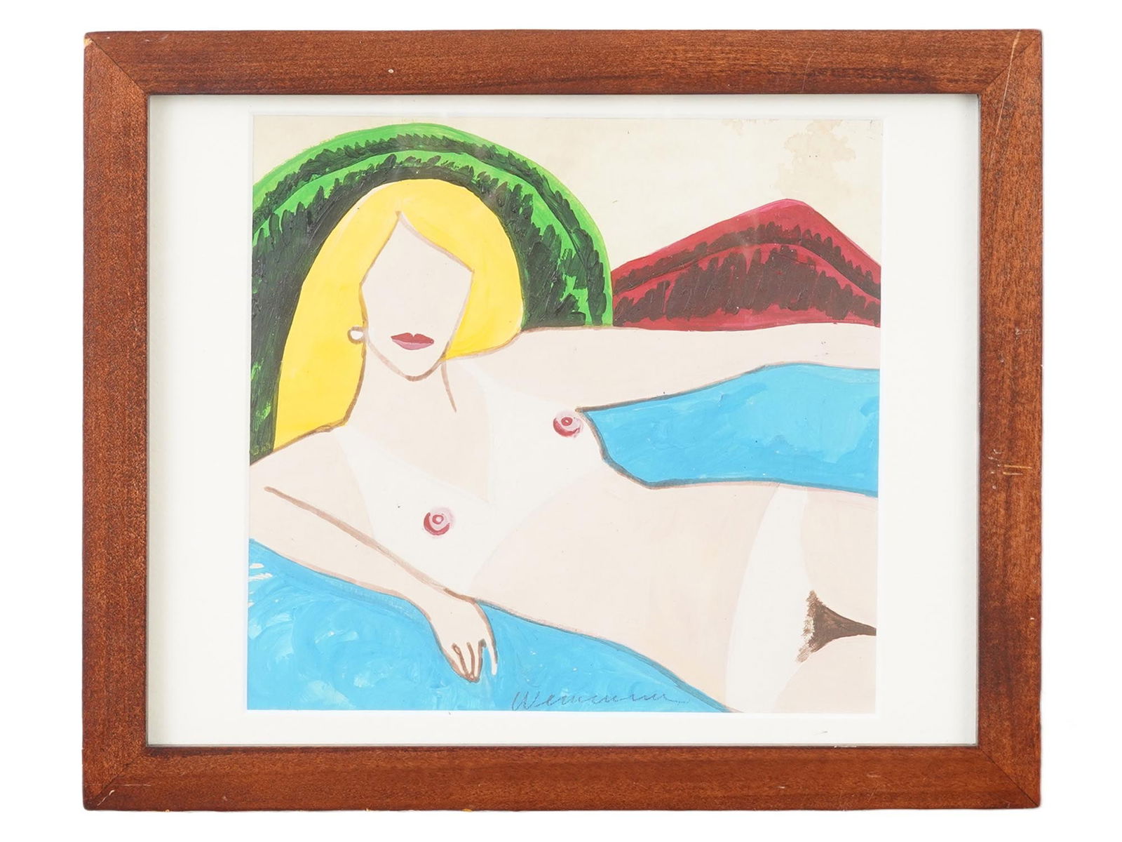 ATTR TO TOM WESSELMANN AMERICAN MIX MEDIA PAINTING (1 of 6)