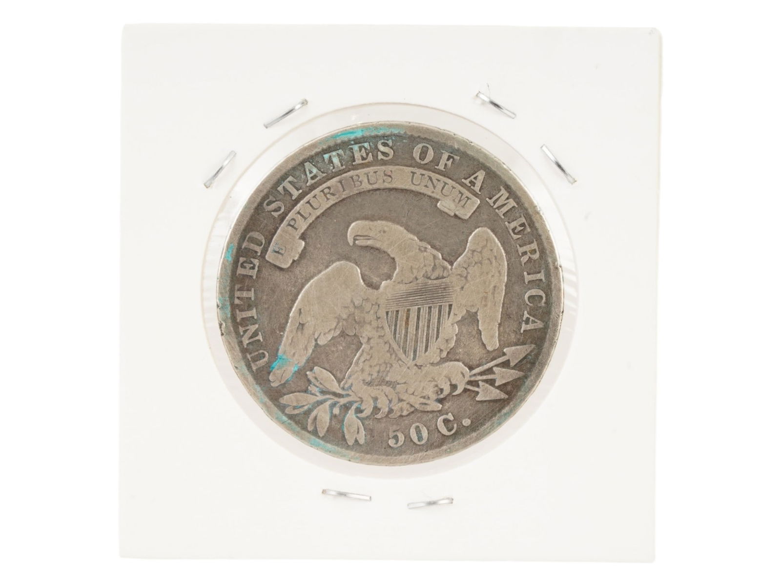 ANTIQUE 1835 CAPPED BUST HALF DOLLAR - 2