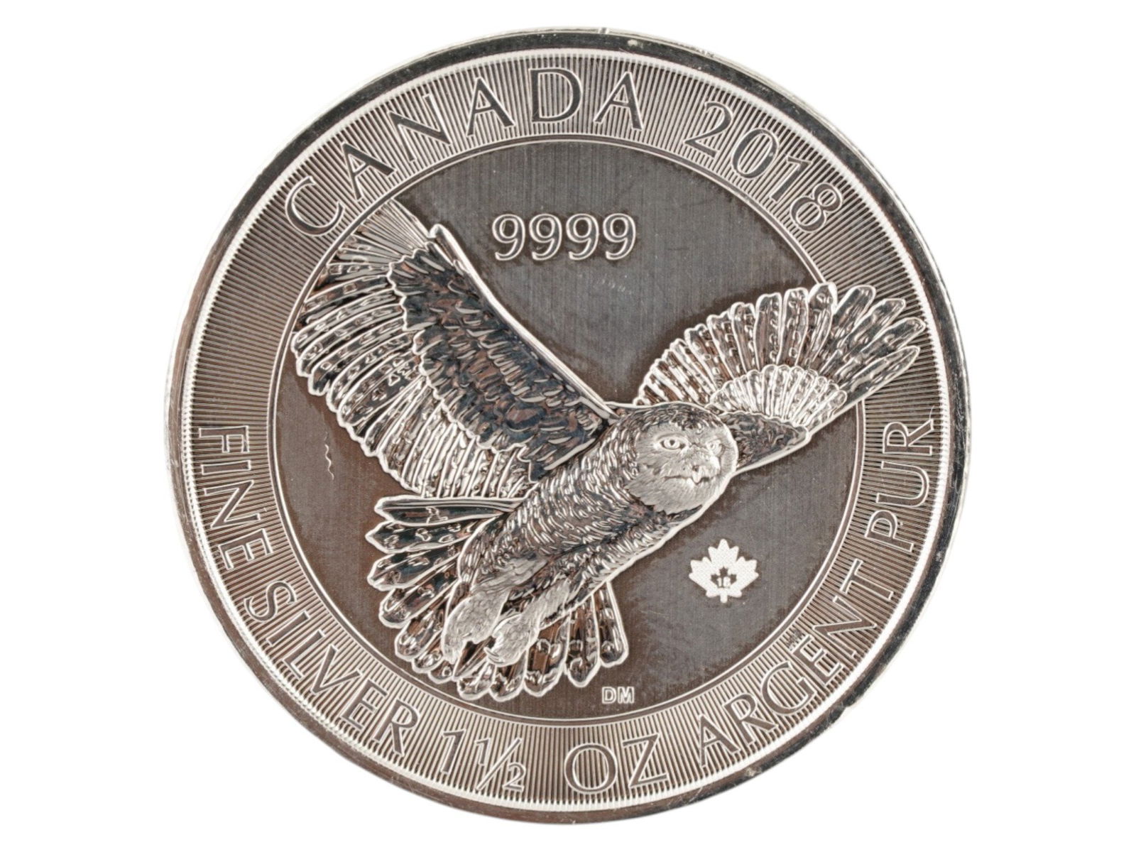 CANADIAN 9999 PURE SILVER 8 DOLLAR COIN W ASSAY MARK (1 of 6)