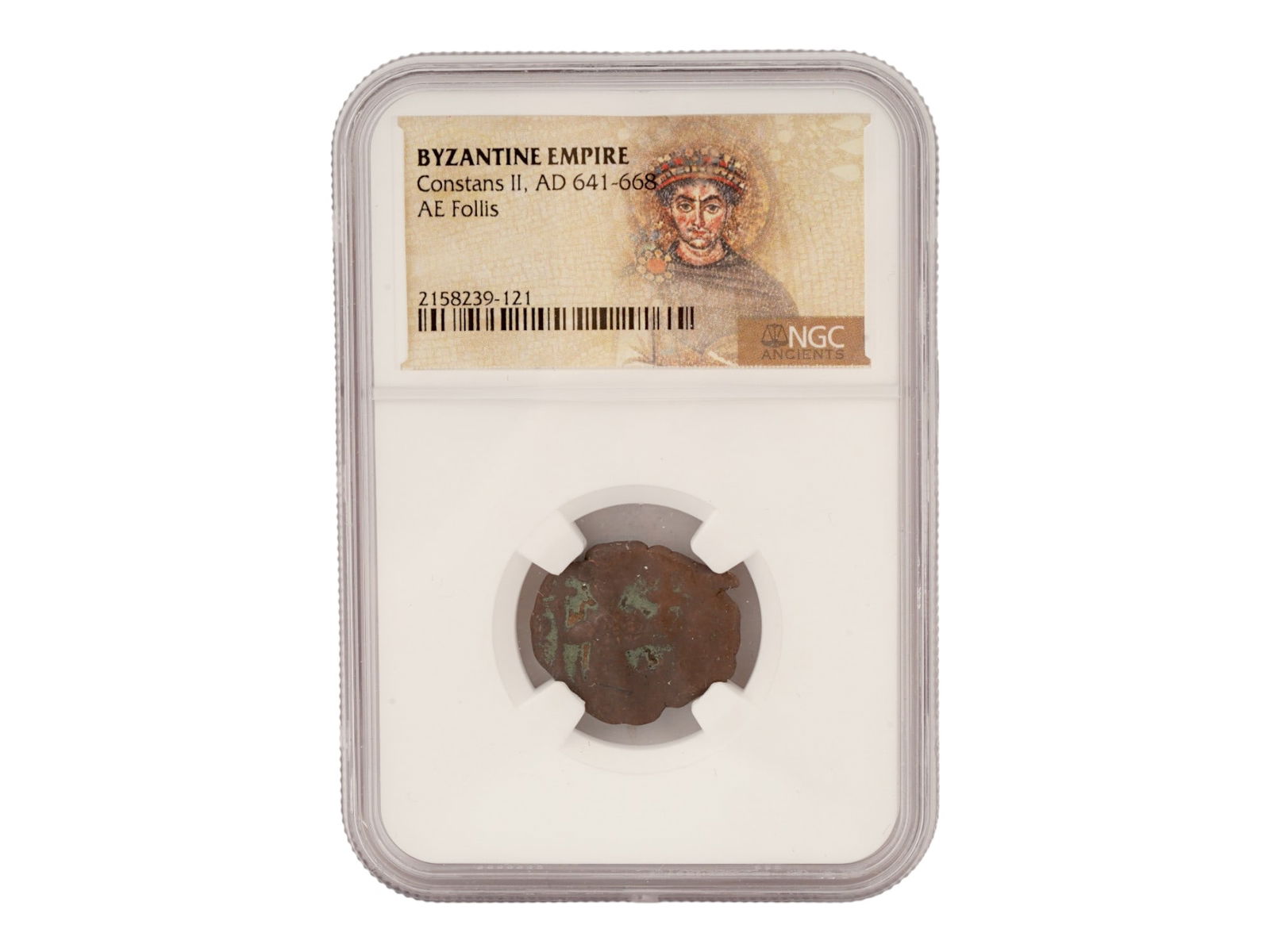 ANCIENT BYZANTINE EMPIRE CONSTANS II GRADED COIN (1 of 6)
