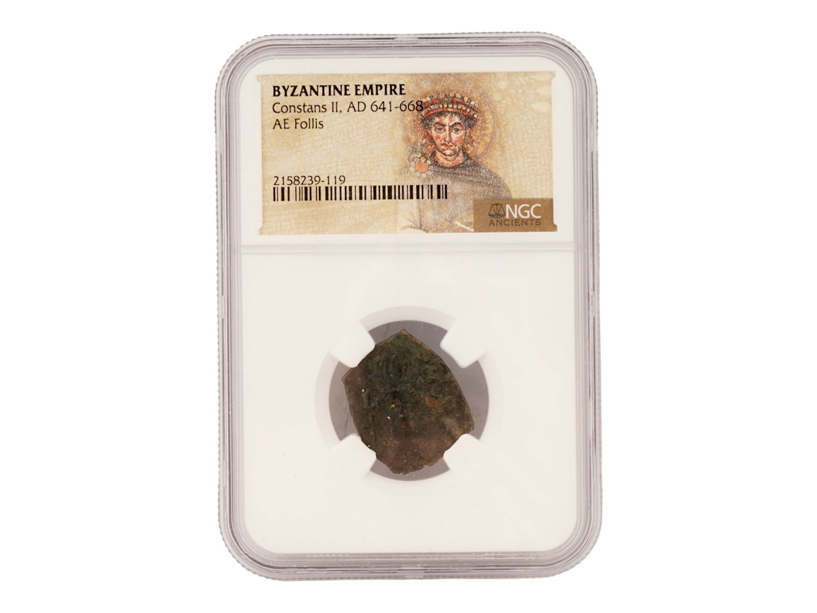 ANCIENT BYZANTINE EMPIRE CONSTANS II GRADED COIN (1 of 6)