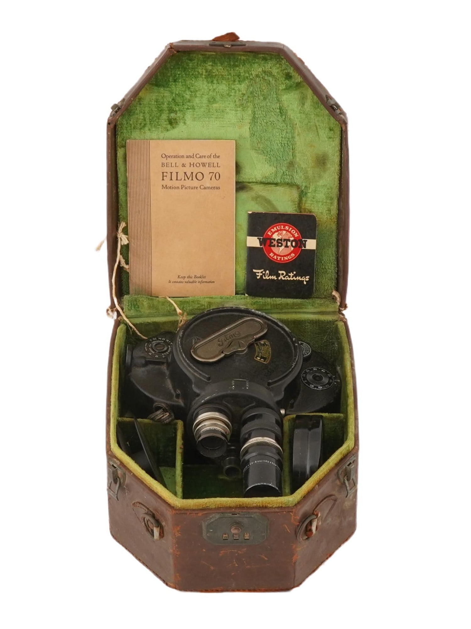 ANTIQUE AMERICAN BELL AND HOWELL FILMO 70 CAMERA IOB (1 of 16)