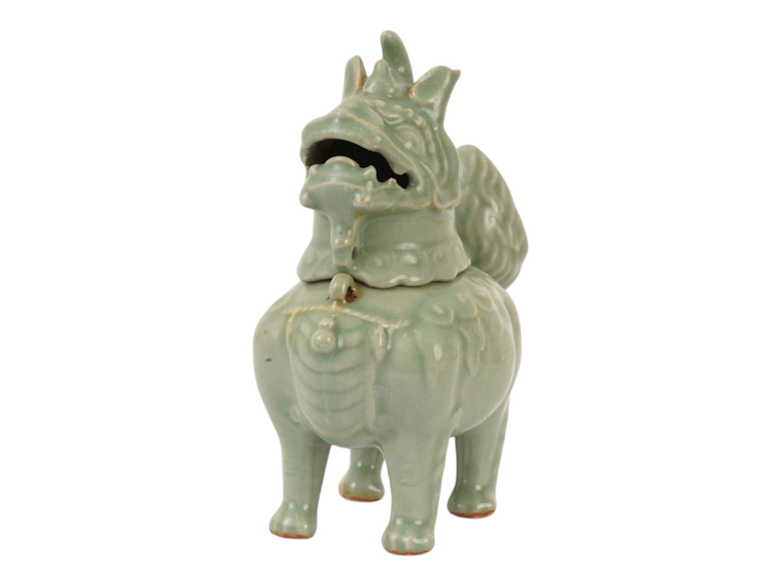CHINESE GLAZED CERAMIC CELADON LOUDOUN INCENSE BURNER (1 of 5)