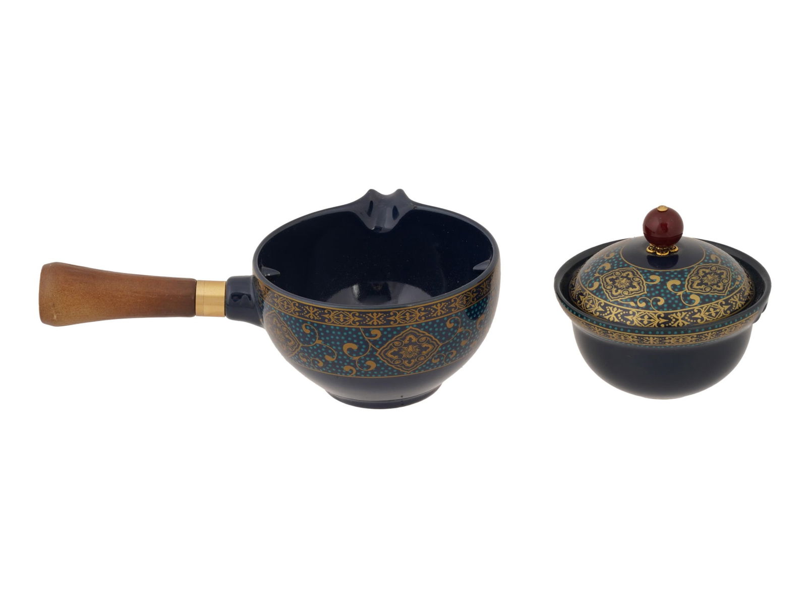 CHINESE CERAMIC TEA SET WITH FITTED BOX - 6