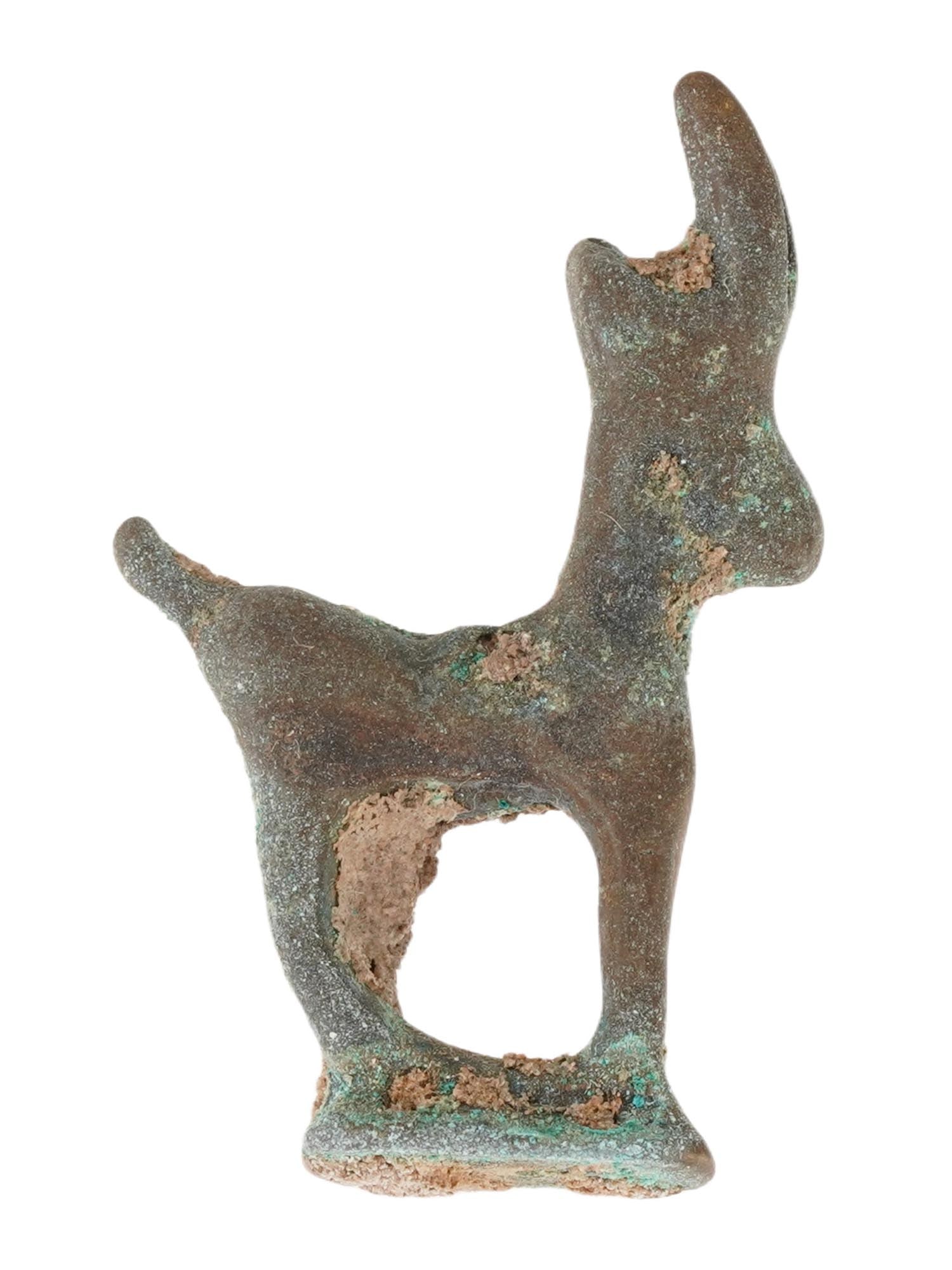 ANCIENT LURISTAN BRONZE DEER AMULET CIRCA 700 TO 500 BC (1 of 4)