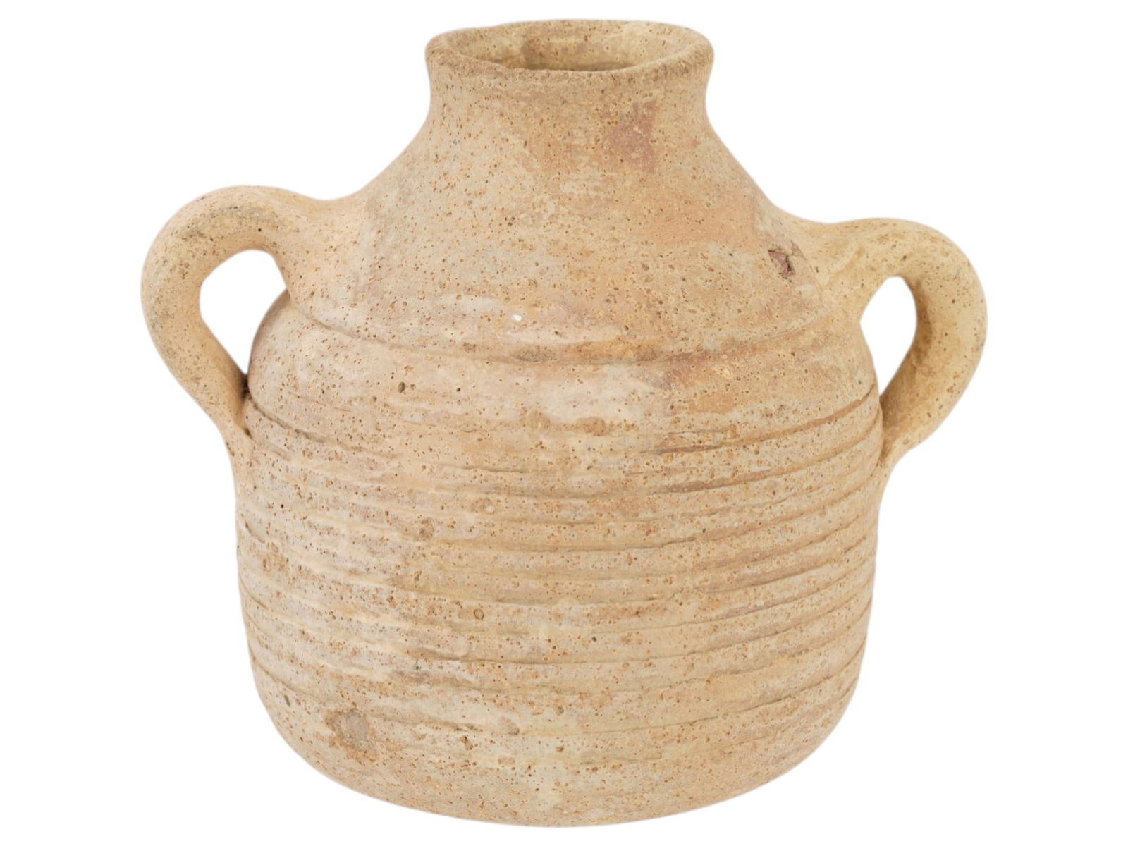 ANCIENT BYZANTINE TERRACOTTA JAR OF A TWO HANDLED FORM (1 of 7)