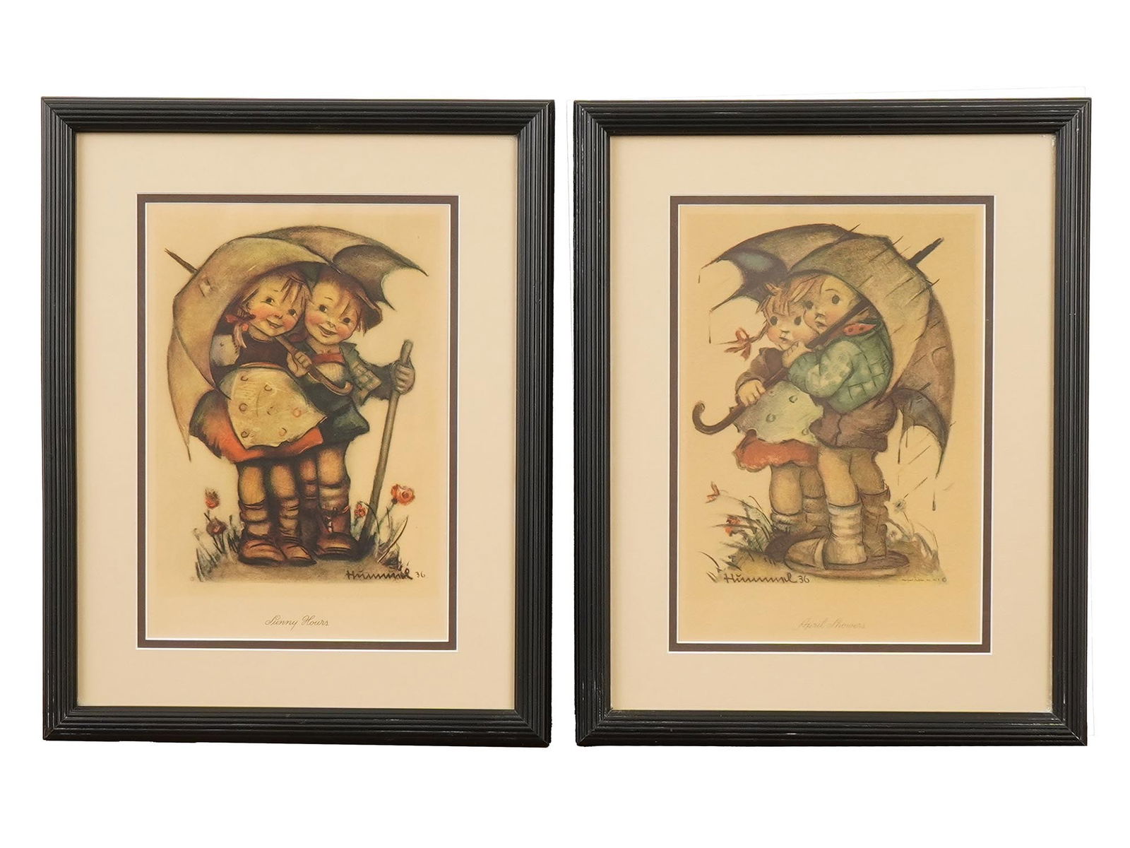 VINTAGE PRINTS MARIA HUMMEL SUNNY HOURS APRIL SHOWERS (1 of 6)