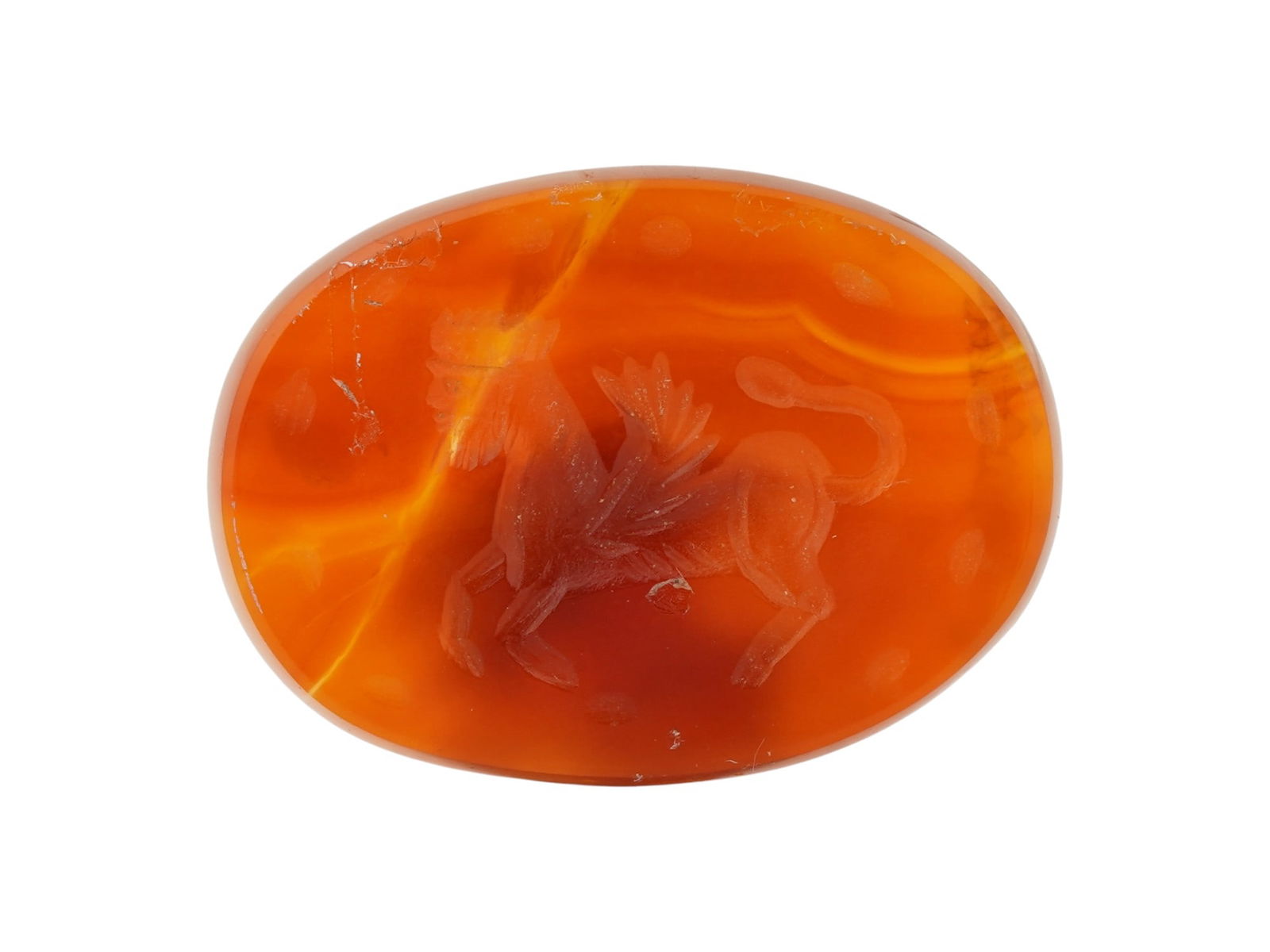 ANTIQUE VICTORIAN CARNELAIN INTAGLIO SEAL (1 of 4)