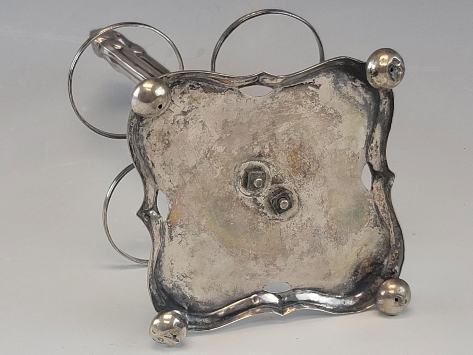 19C ANTIQUE AUSTRIAN SILVER EGG SERVER CUPS SPOONS - 6