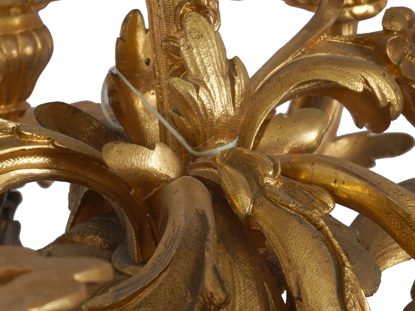 ROCOCO BRONZE ORMOLU CANDELABRAS CENTERPIECE GARNITURE - 9