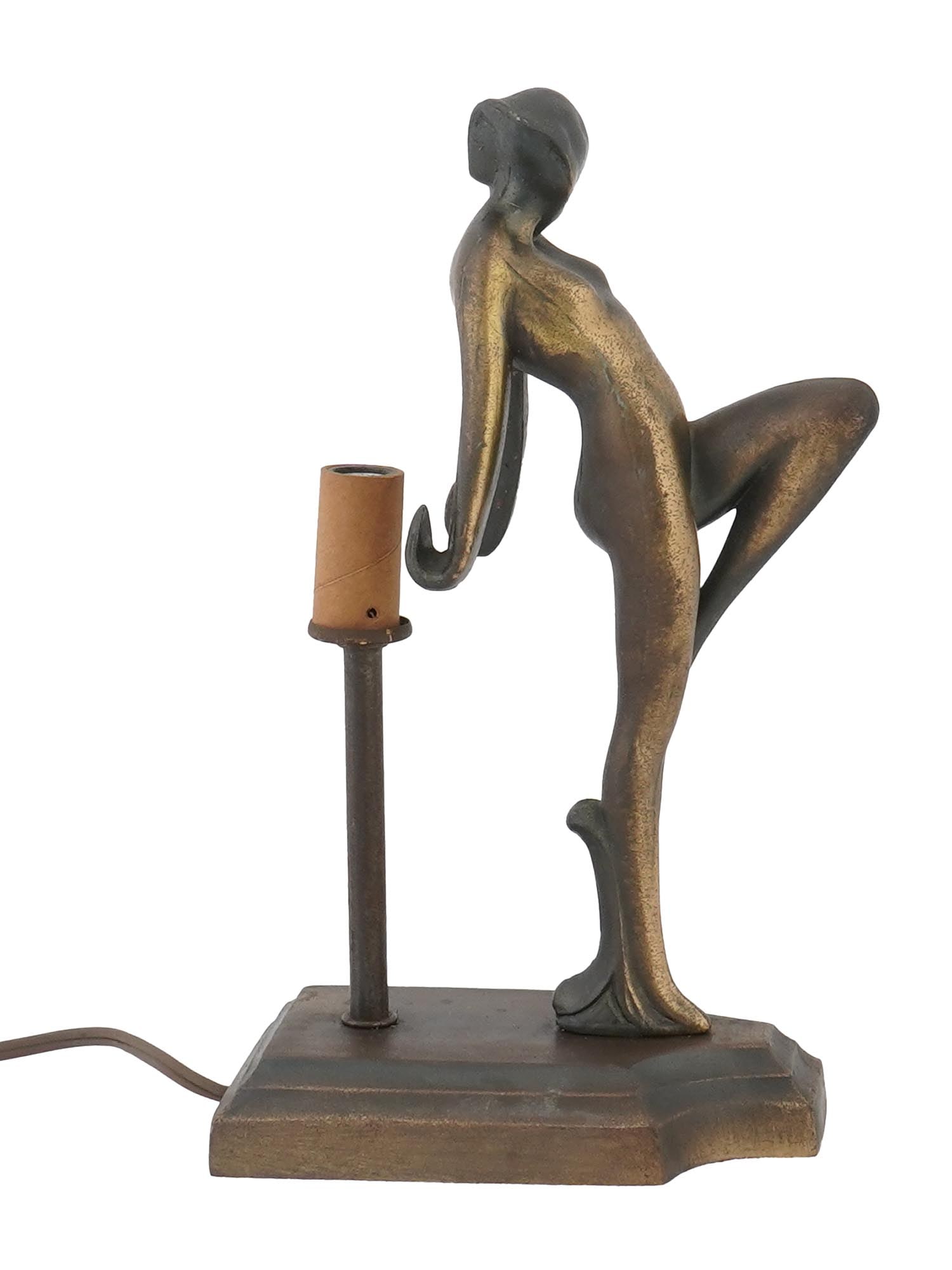 VINTAGE ART DECO STYLE FIGURAL TABLE LAMP (1 of 7)