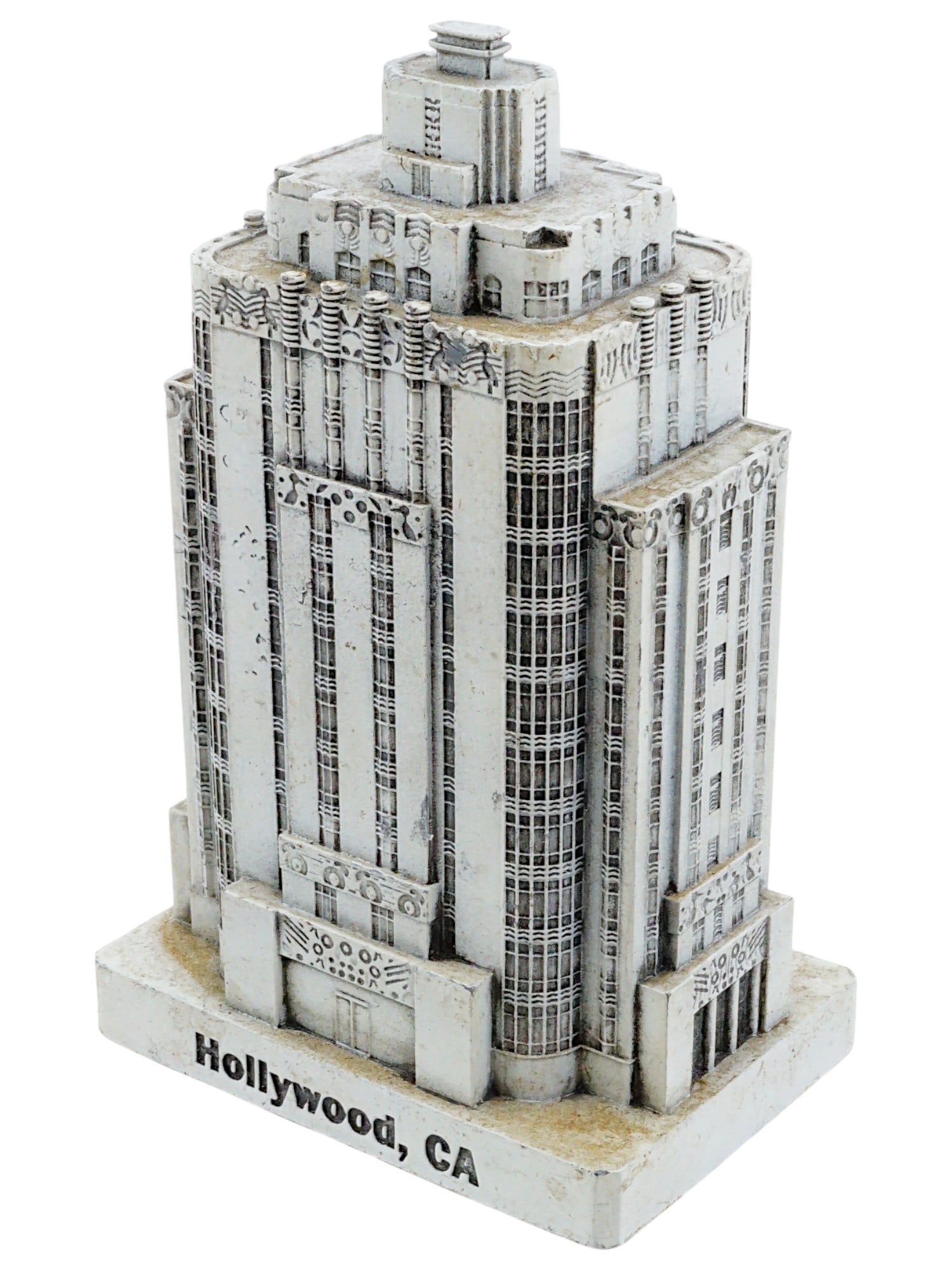 MINI MODEL PEWTER REPRESENTATION OF SUNSET TOWER (1 of 11)
