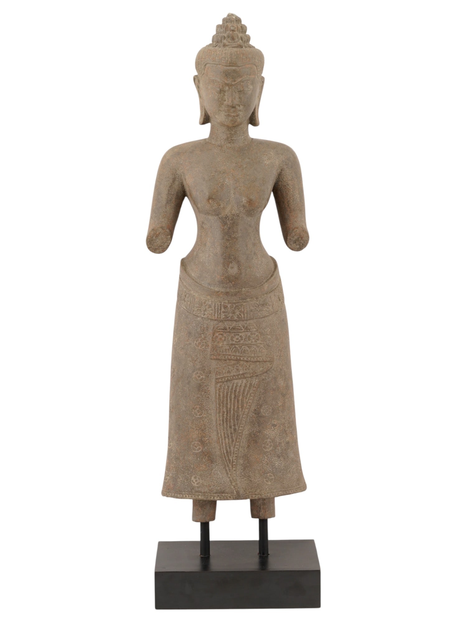 CAMBODIAN KHMER STYLE ANGKORIAN PERIOD SCULPTURE OF UMA (1 of 6)