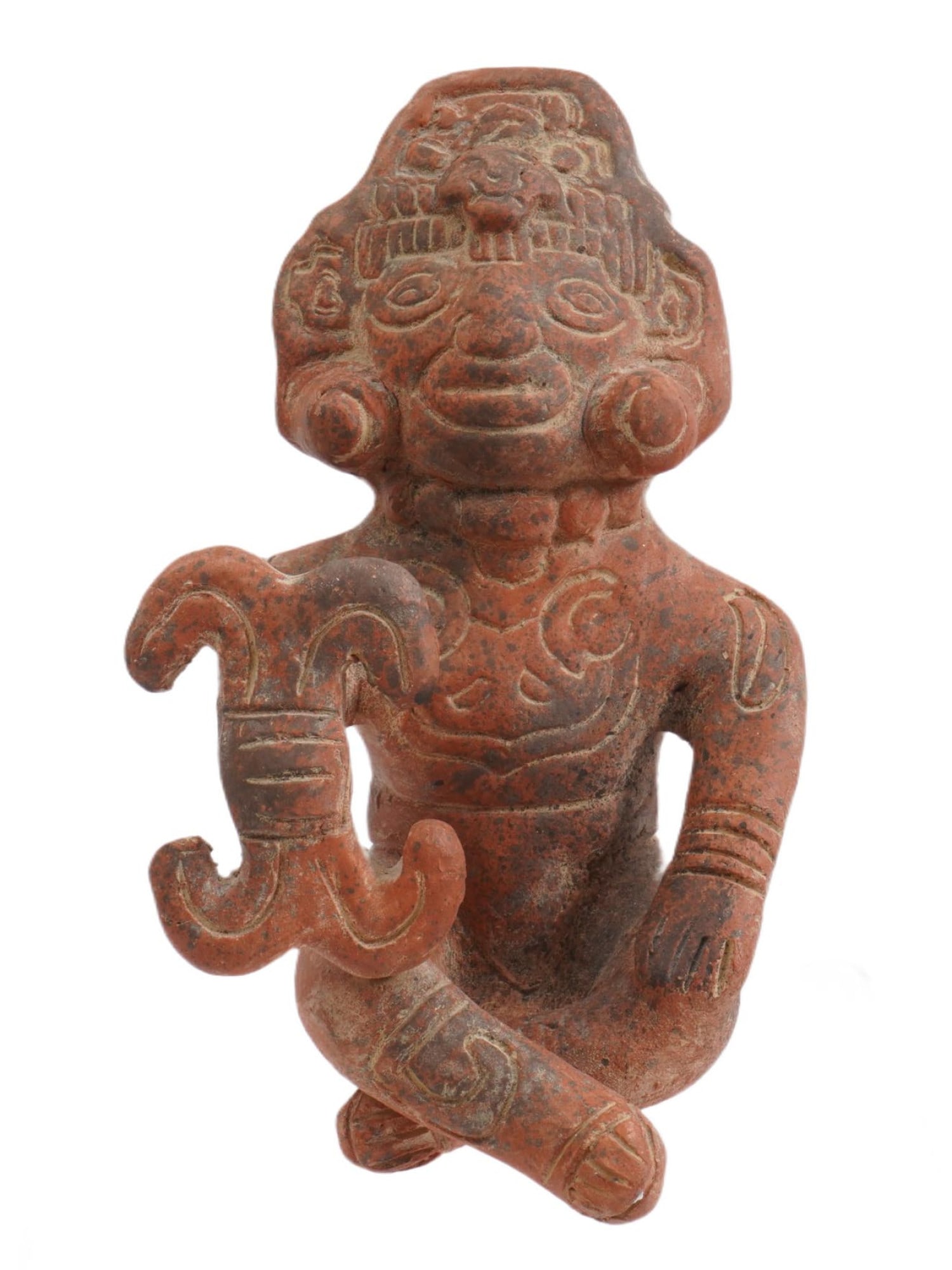 PRE COLUMBIAN STYLE TERRACOTTA FIGURINE (1 of 8)
