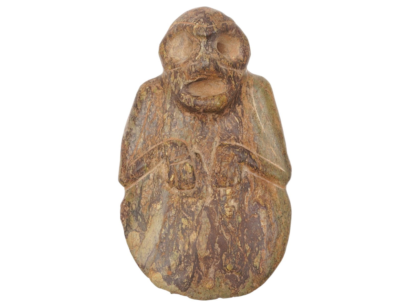 ANCIENT PRE COLUMBIAN TAINO STONE FIGURINE (1 of 5)