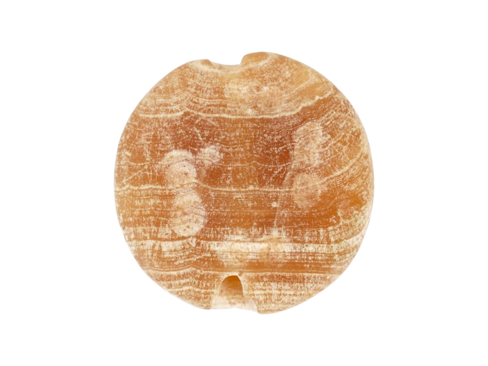 ANCIENT NEAR EASTERN AGATE STAMP SEAL 2ND MILLENNIUM BC: An ancient Near Eastern carved Agate stone stamp seal. The circular shaped seal is engraved with dotted images or letters. Circa: the 2nd Millennium BC. Ancient Carved Natural Stone Seals Stamps, Muse