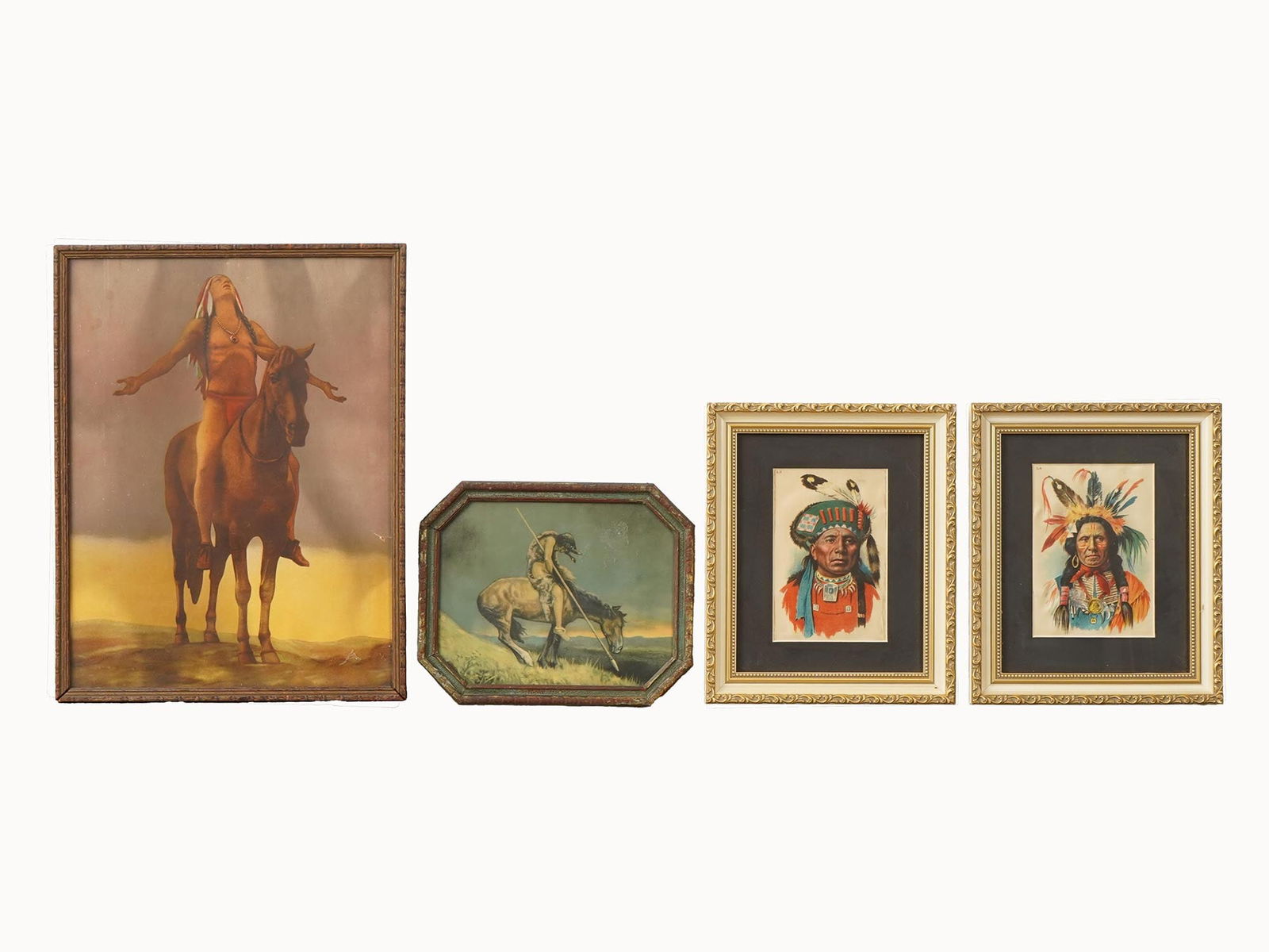 VINTAGE CLASSIC NATIVE AMERICAN CALENDAR POP ART PRINTS (1 of 7)