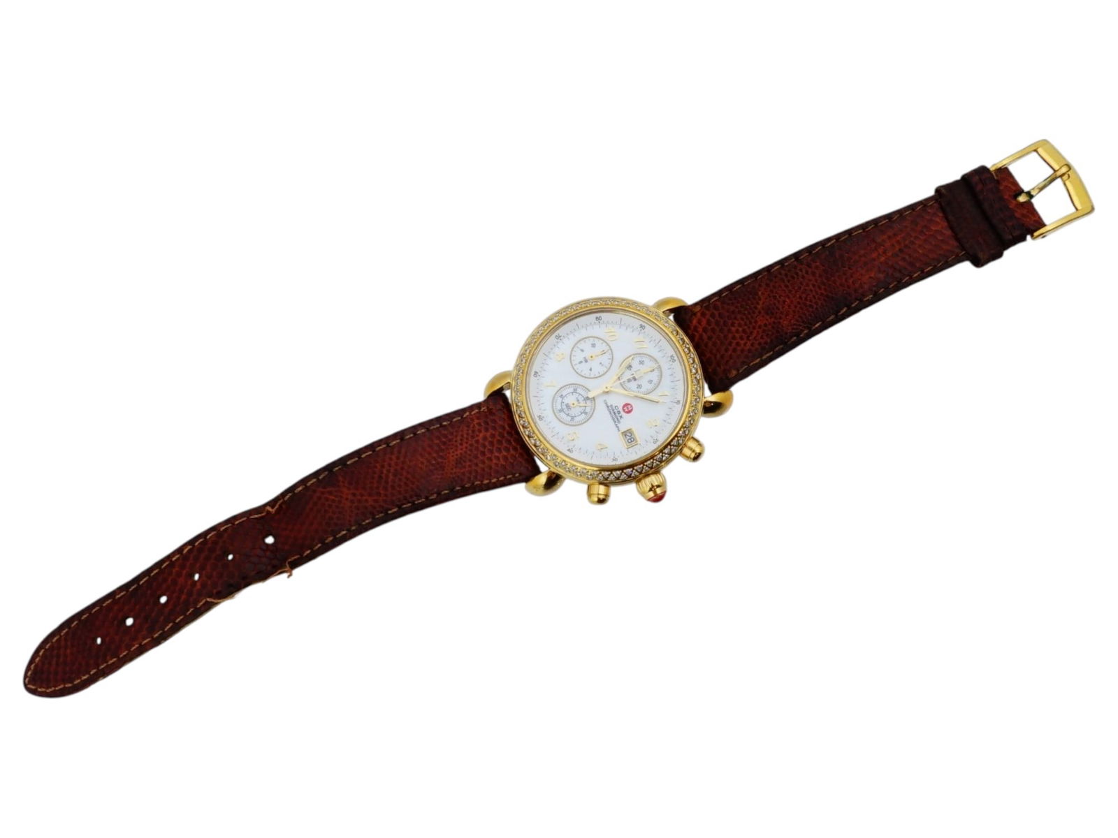 ELEGANT MICHELE MW WATCH CSX CHRONOGRAPH: An elegant Michele MW Watch CSX Chronograph represents a refined blend of classic horological design and contemporary luxury. Known for their sophisticated aesthetic, Michele timepieces often draw ins