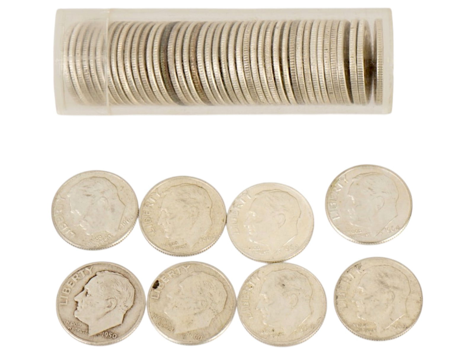 COLLECTION OF VTG UNITED STATES SILVER ROOSEVELT DIMES (1 of 4)