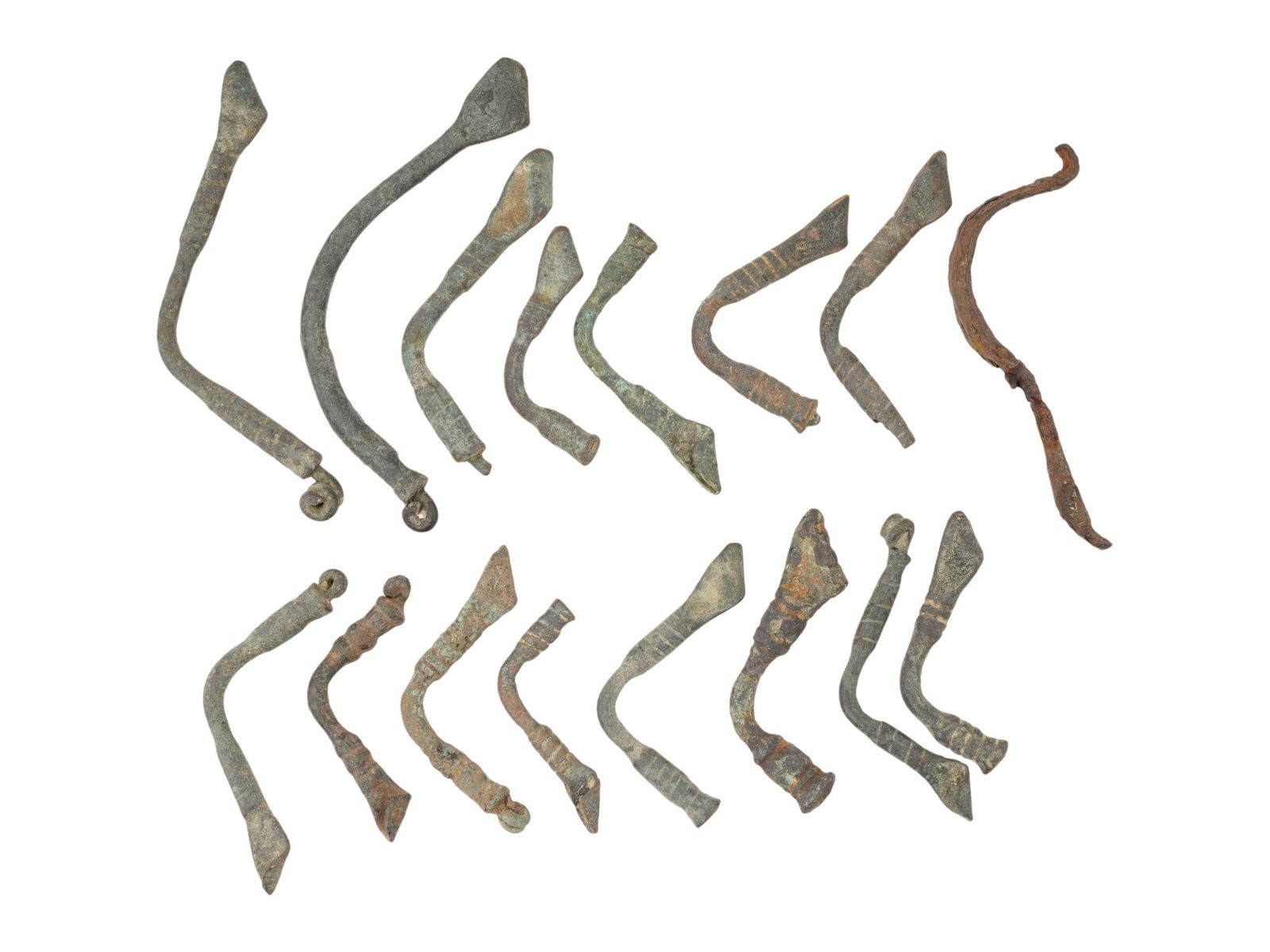 ANCIENT ROMAN BRONZE AND IRON FIBULAS 100 TO 300 AD (1 of 4)