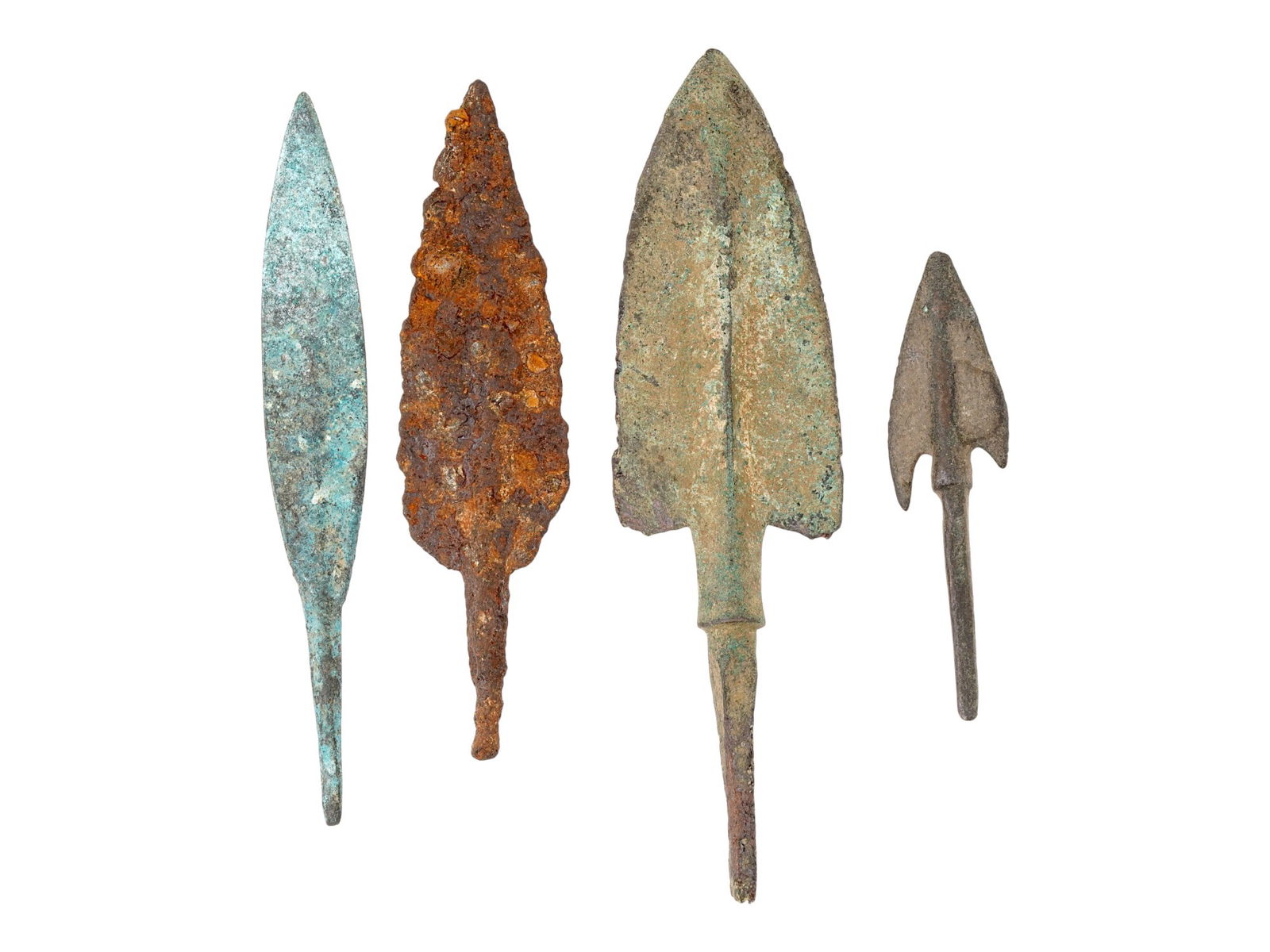 ANCIENT GRECO ROMAN BRONZE AND IRON ARROWHEADS (1 of 3)