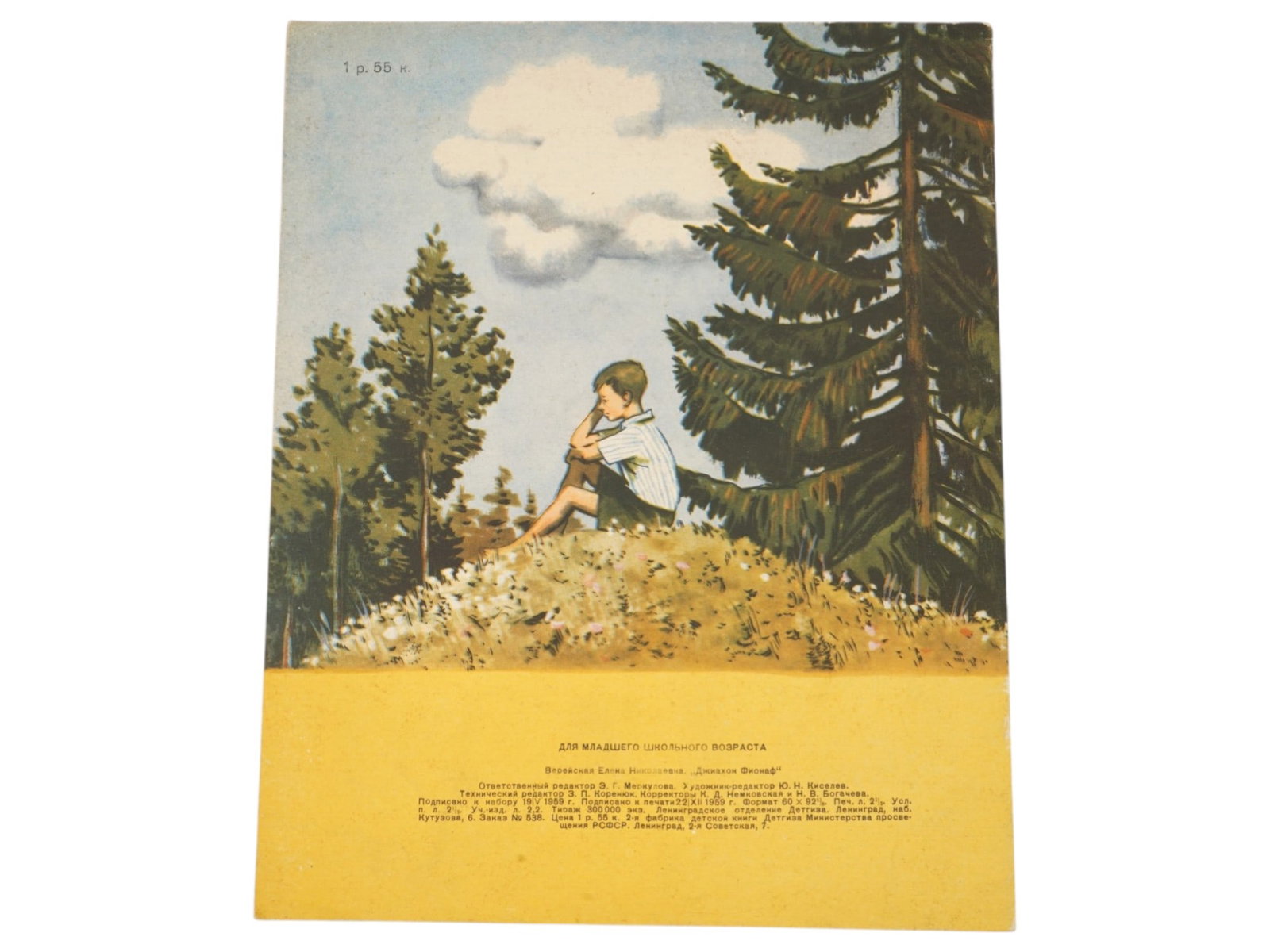 SOVIET ILLUSTRATED CHILDREN BOOK BY VEREISKAYA VEREISKY: A Russian Soviet era illustrated childrens book, Diahon Fionaf, written by the Soviet writer Elena Nikolaevna Vereiskaya. Illustrated by Orest Georgievich Vereisky. Published by Detgiz, Leningrad bran