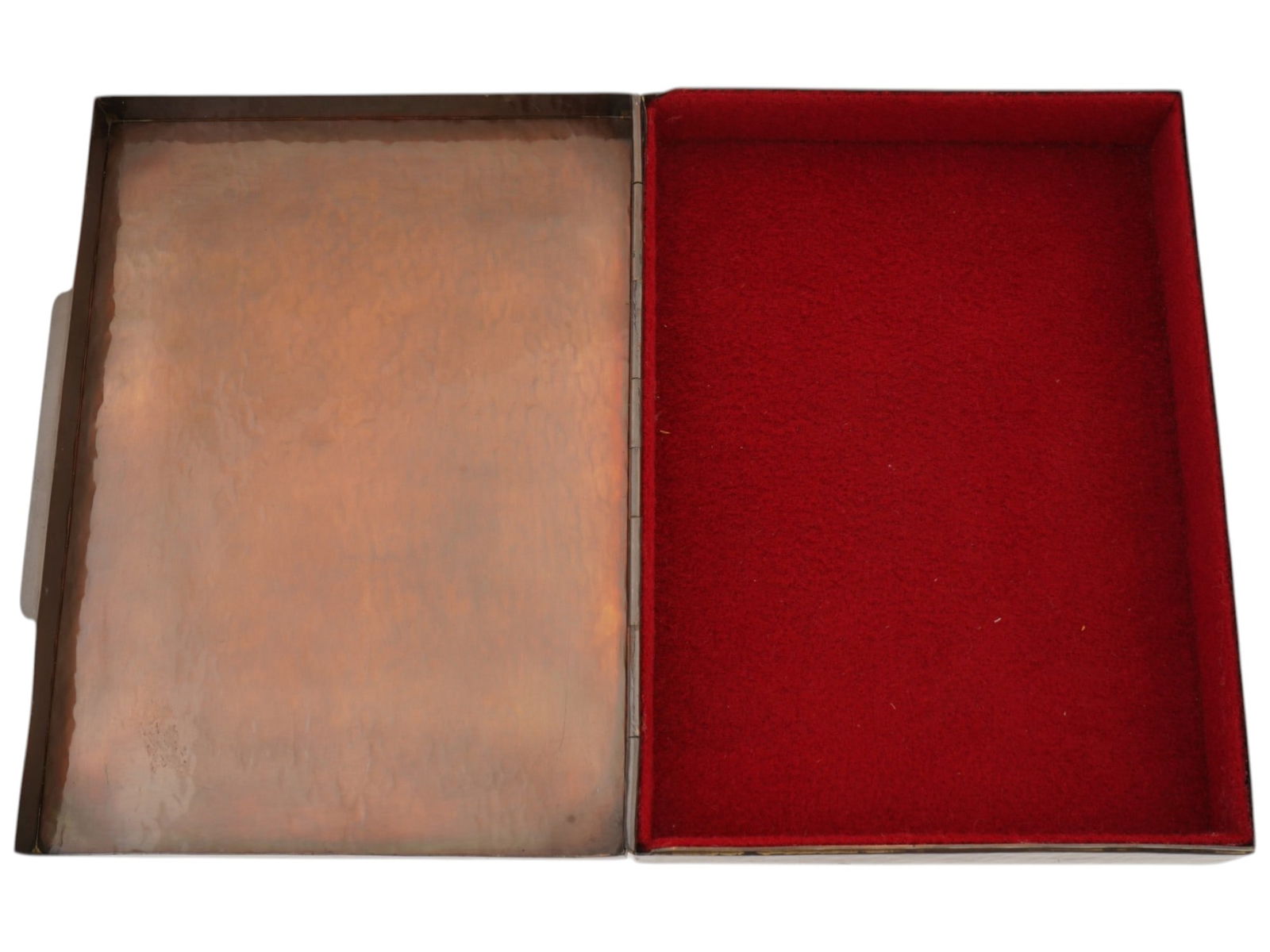 PERUVIAN VICKY COPPER AND STERLING SILVER BOX - 7