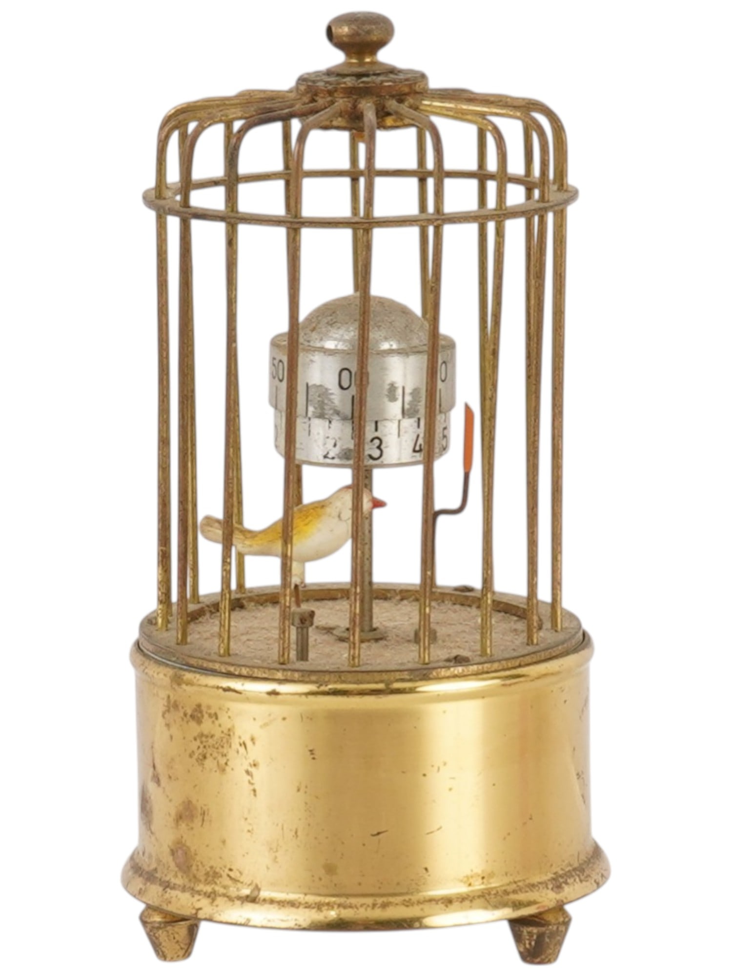 VINTAGE MECHANICAL BIRDCAGE AUTOMATON CLOCK (1 of 10)