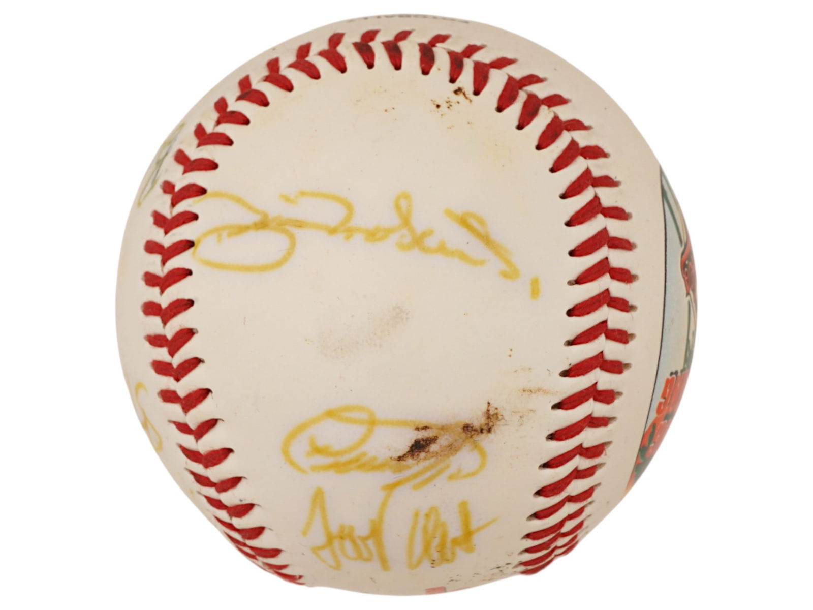 BALTIMORE ORIOLES PARTIAL TEAM SIGNED BALL - 3