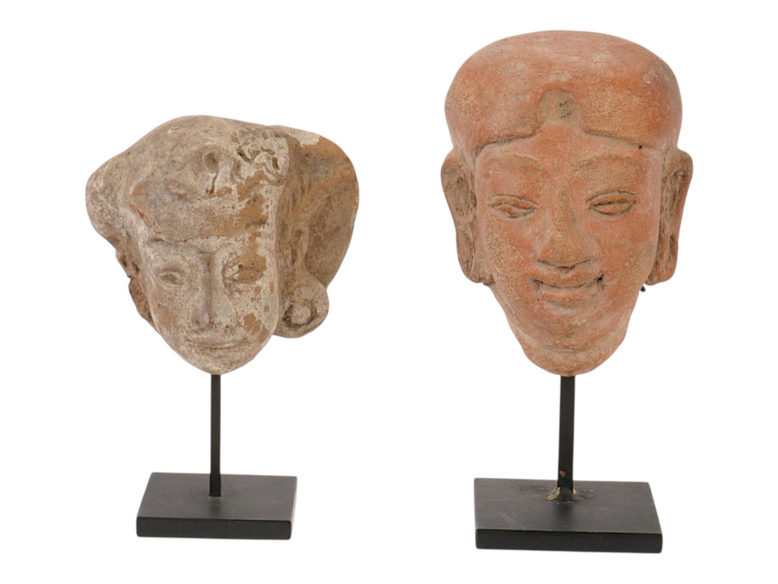ANCIENT GANDHARA CULTURE TERRACOTTA HEAD SCULPTURES (1 of 6)